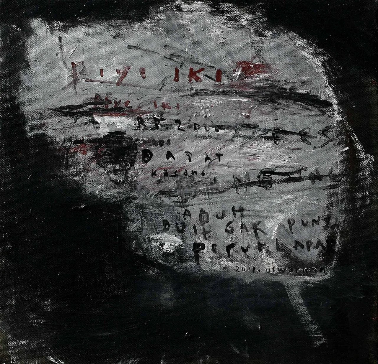  Untitled 
 Acrylic on canvas 
 30 cm x 30 cm, 2010 