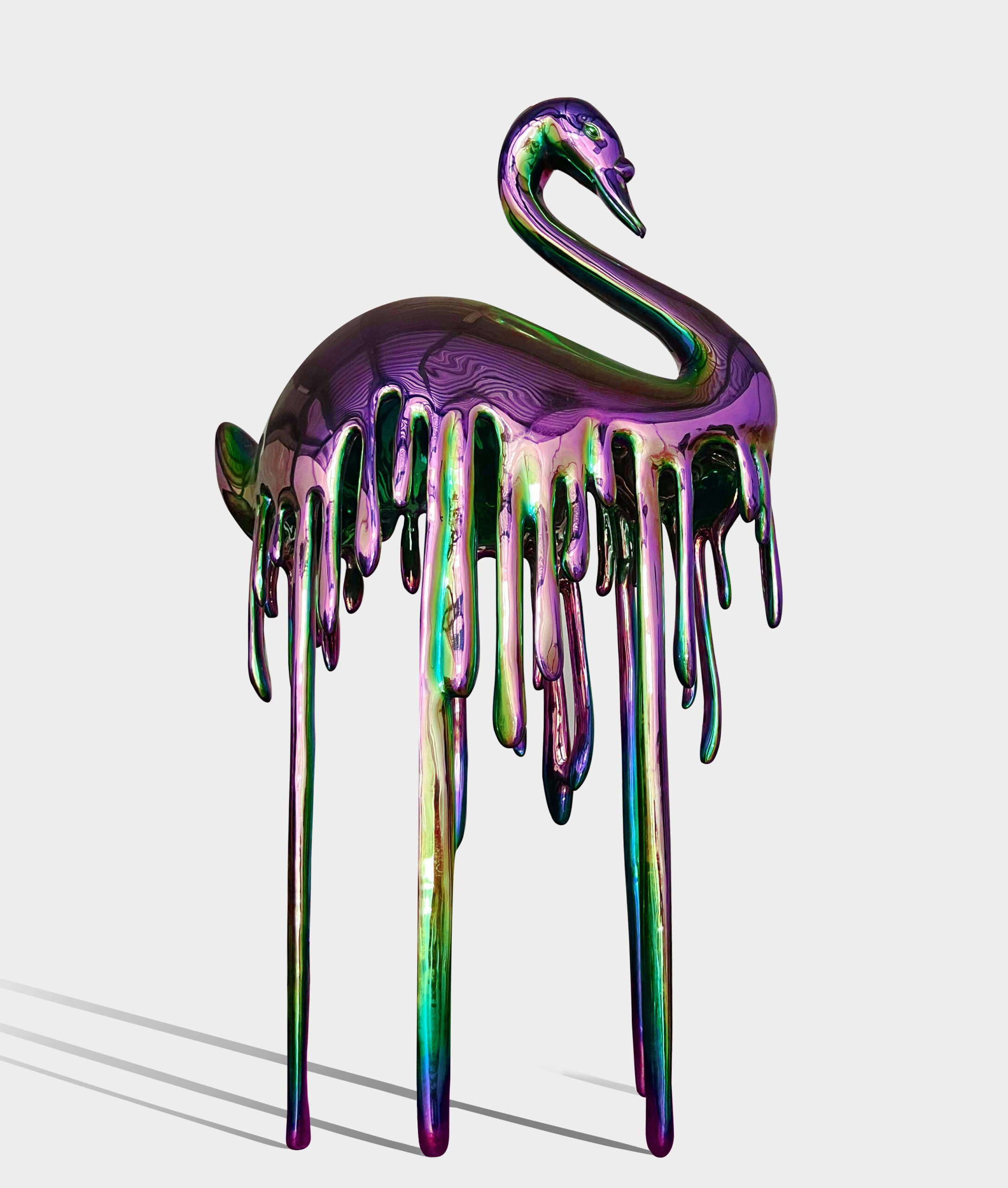  Shared Environment: Swan 
 Stainless steel 
 41 x 26 x 80 cm, 2023 
