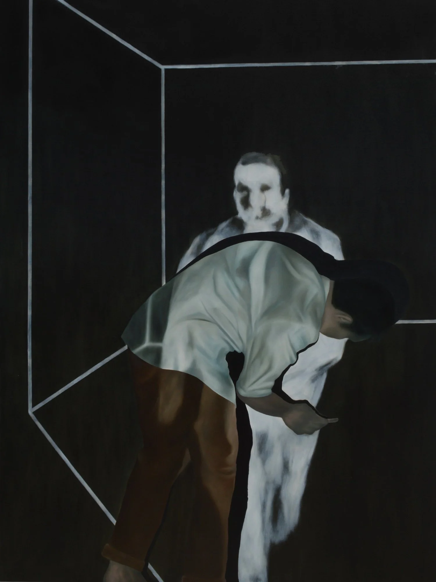  Theo Frids Hutabarat 
 The Man 
 Oil on canvas 
 200 cm x 150 cm, 2015 