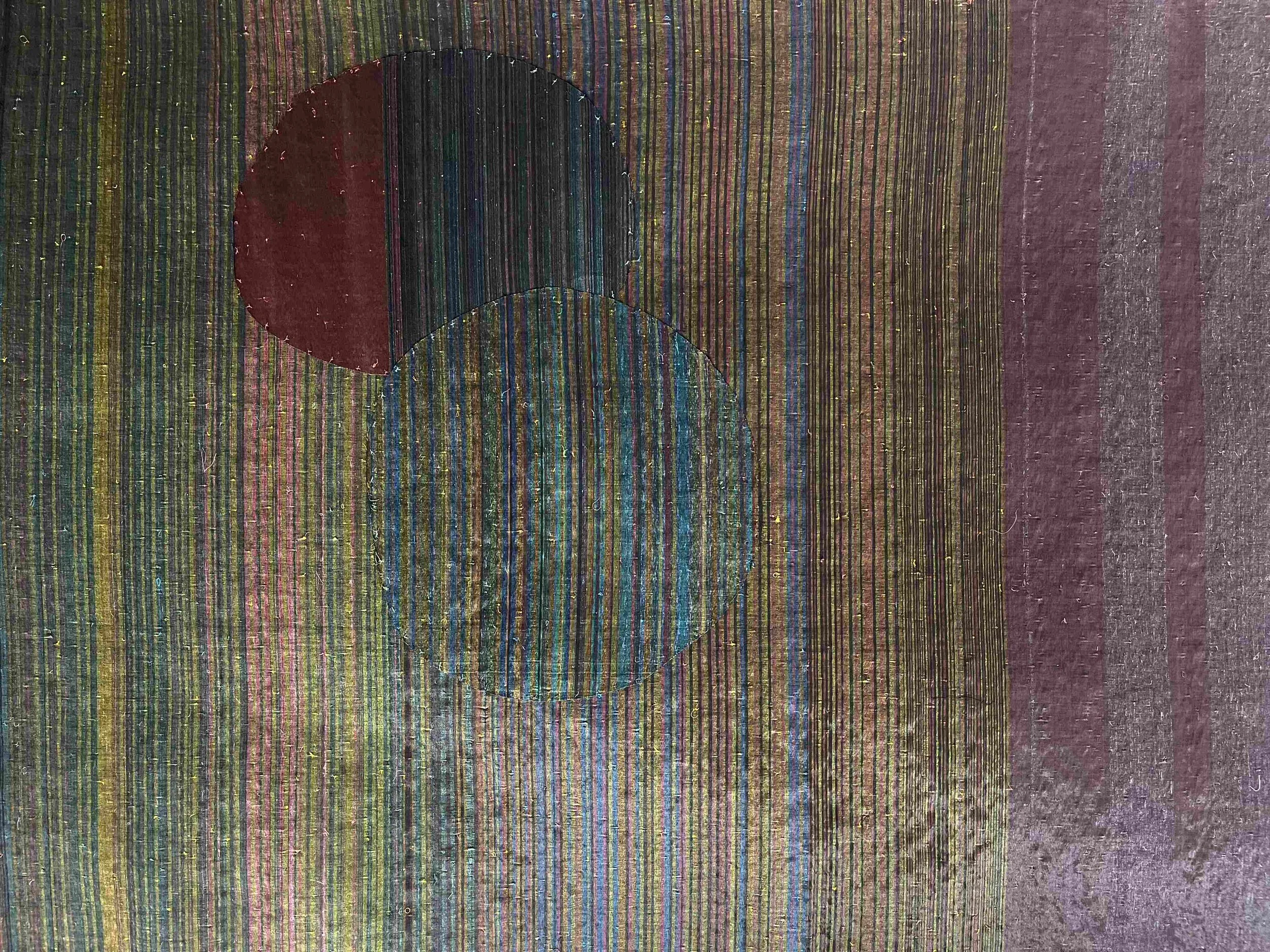  Ari Bayuaji 
 Two Island 
 Woven plastic and cotton threads 
 2022 