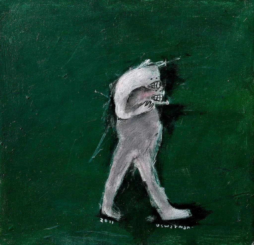  Teman Baik 
 Acrylic on canvas 
 30 cm x 30 cm, 2011 