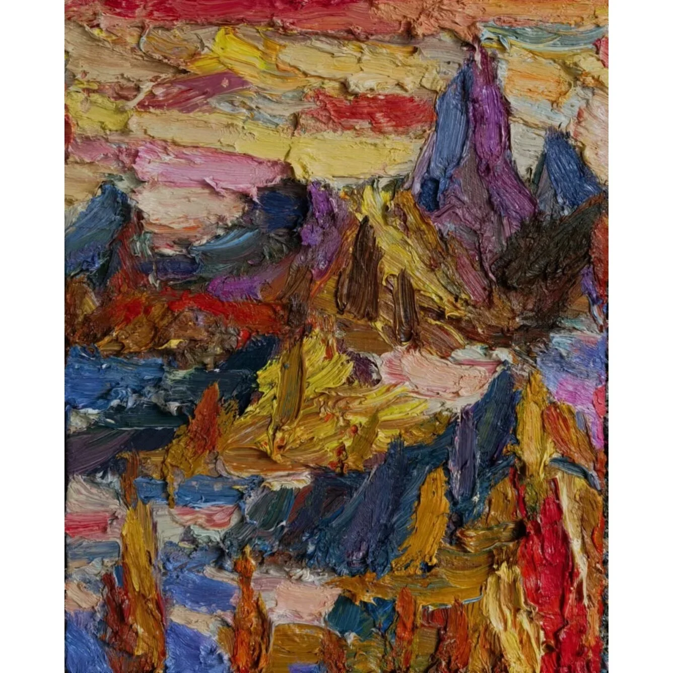  Mountain #2 
 Oil on canvas 
 2023 