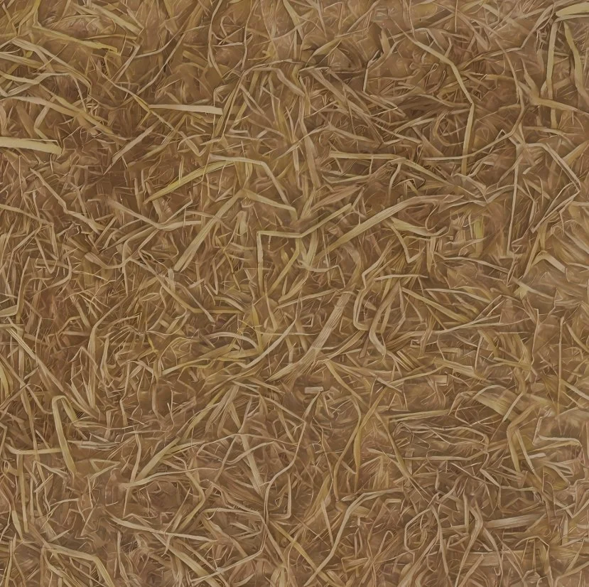  There’s Still a Lot of Straw, and It’s Very Messy (4)
 
 Ink on rice paper
 
 55.5 × 55.5 cm, 2025 
