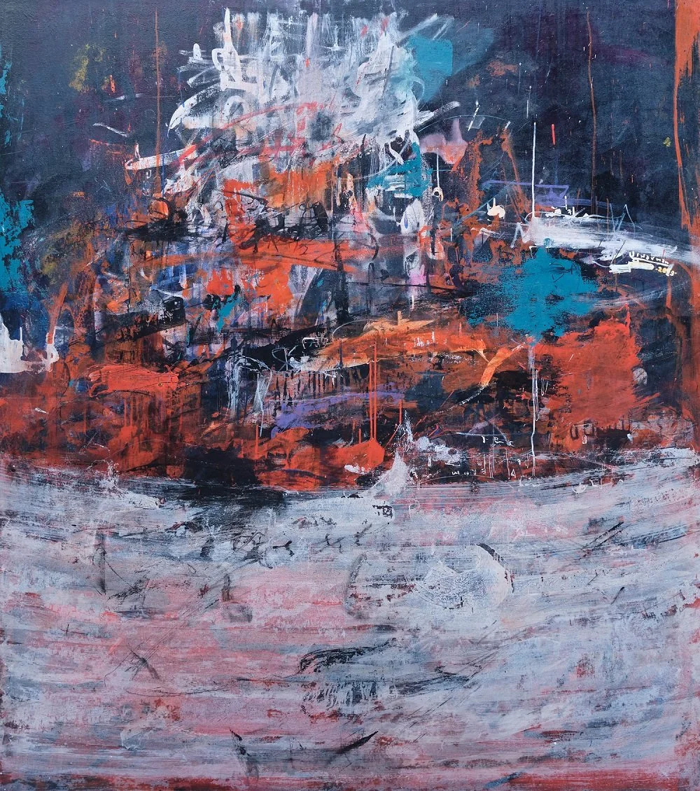  Katarsis 
 Acrylic on canvas 
 160 cm x 180 cm, 2019 