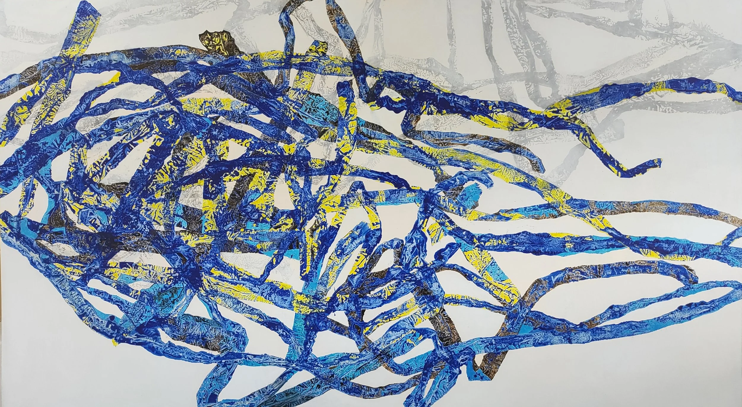  Teplak Series 3 (Plagiarize Series 3) 
 Acrylic on canvas 
 140 cm x 250 cm, 2023 