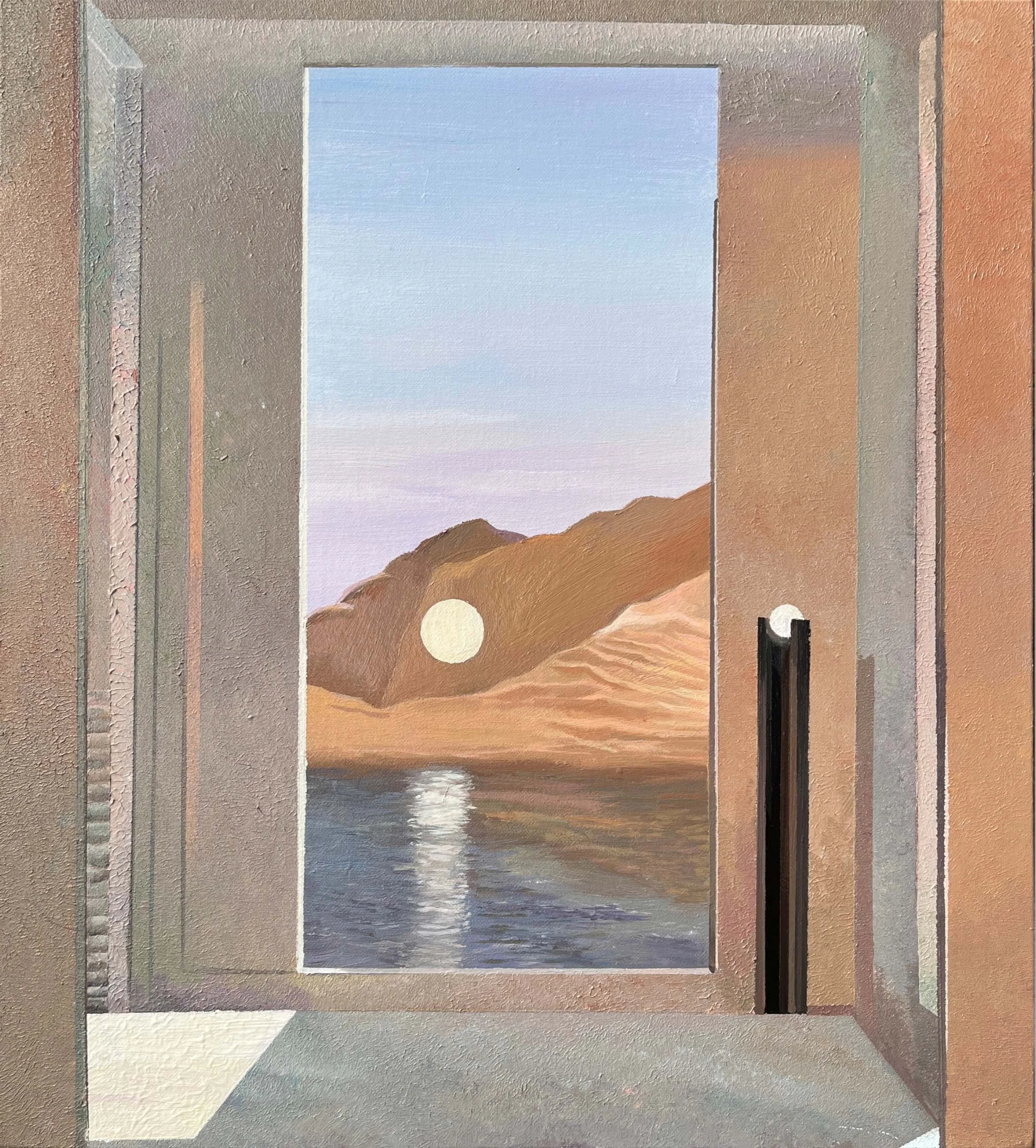 Sunrise Series I 
 Acrylic paintings on canvas 
 52 x 47 cm (framed), 2025 