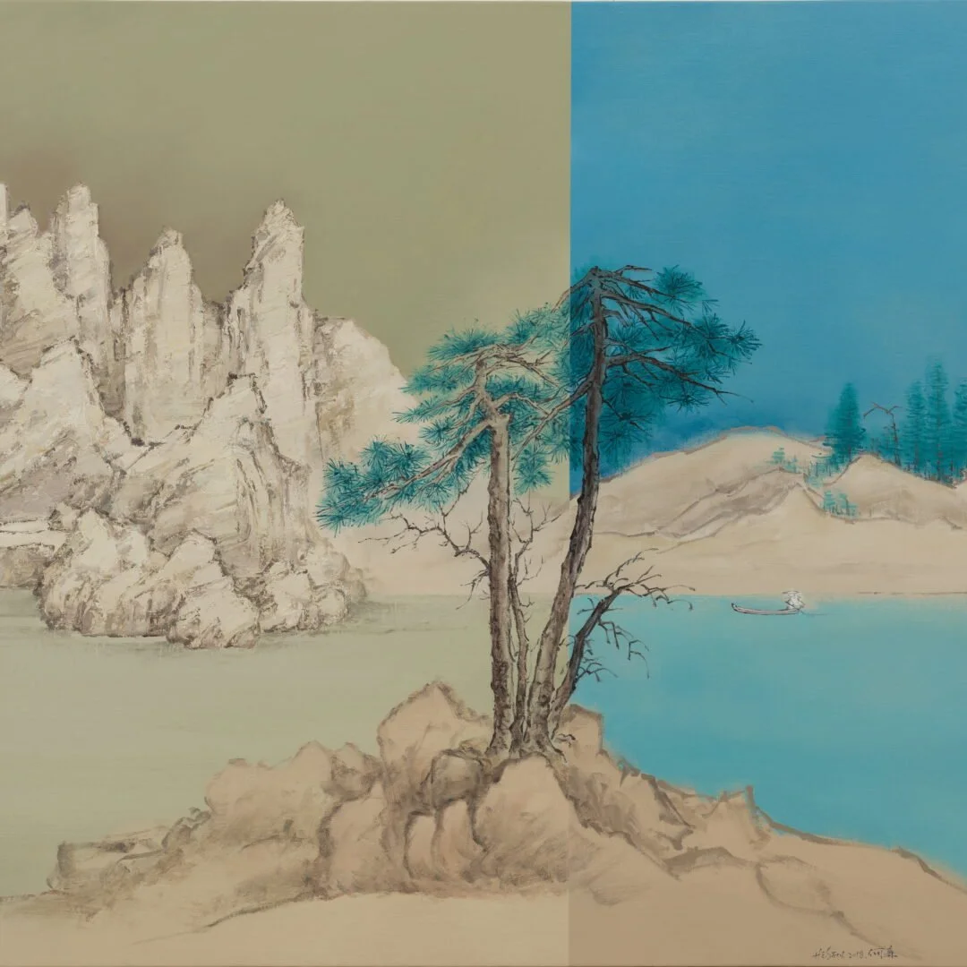  In the Silent Landscape 
 Oil on canvas 
 130 x 150 cm, 2018 