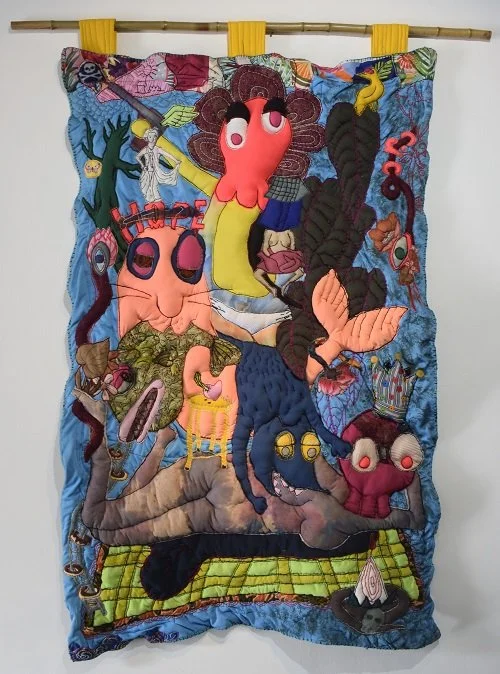  Robet X Olga 
 Big Shoot 
 Mix media soft relief 
 120 cm x 190 cm, 2021 