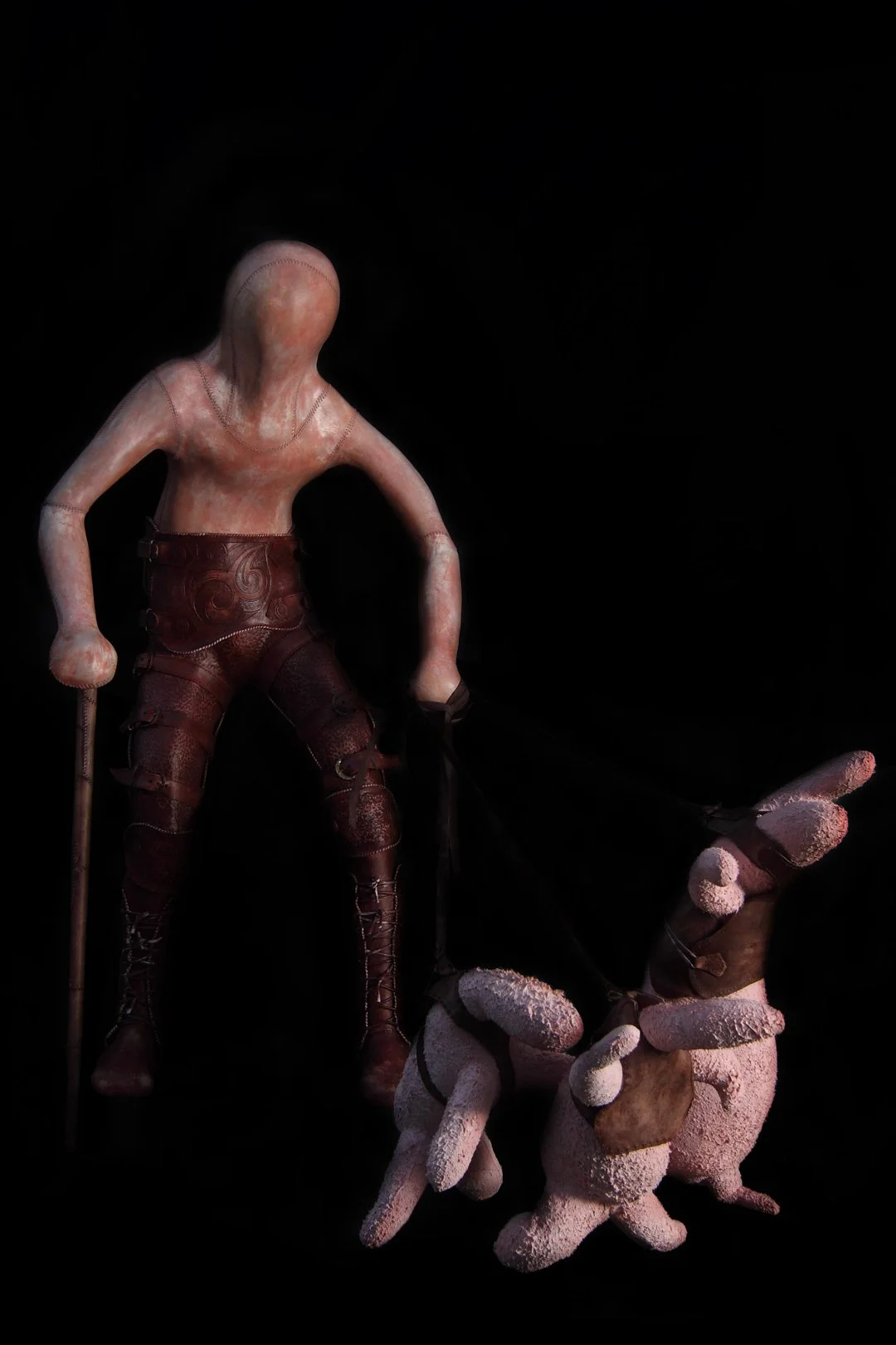 i-made-widya-diputra_shepherd-in-hatred_resin-brass-leather-silicone-dacron_155-x-75-x-150-cm_2013.jpg