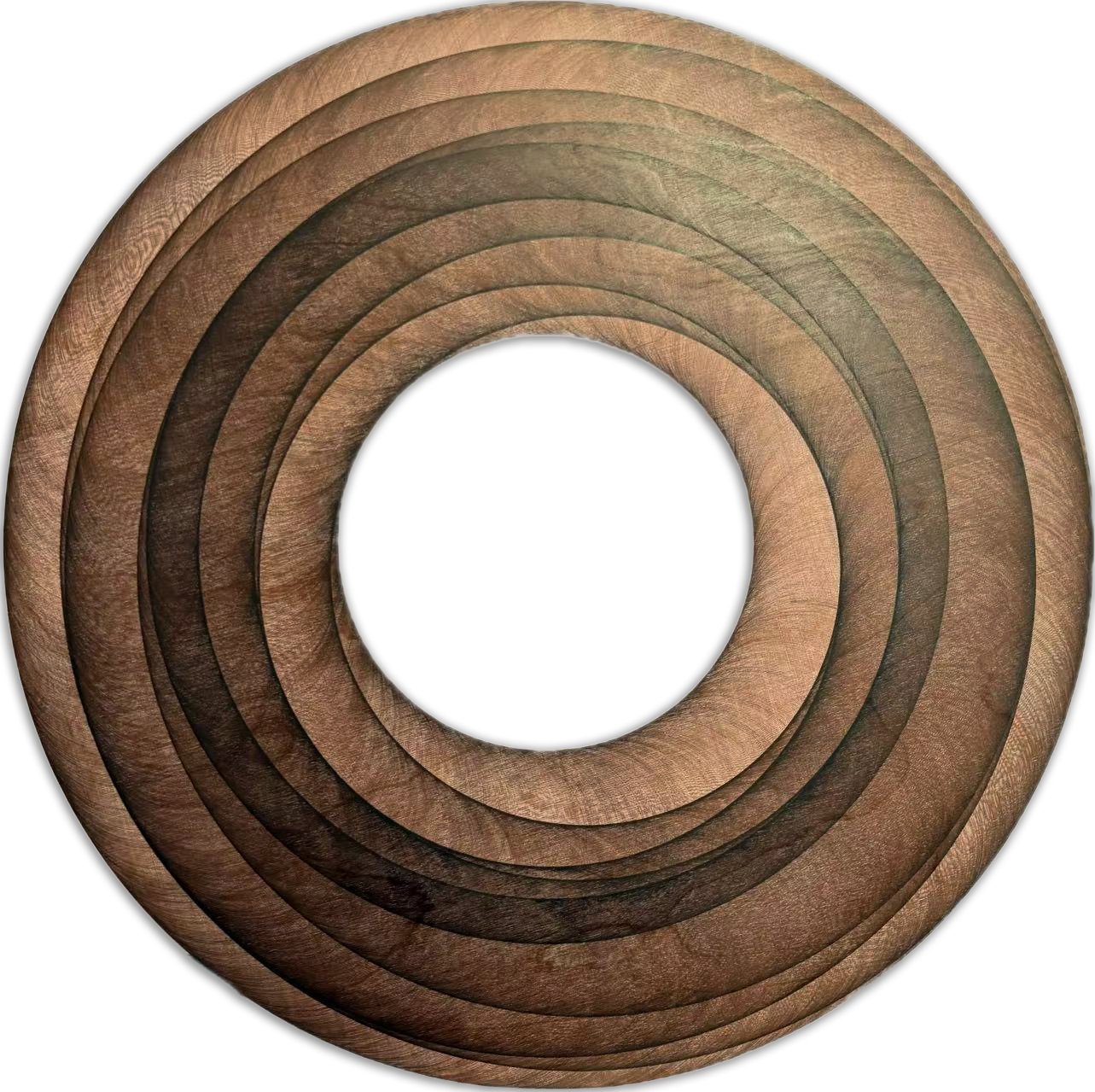  WARP5 #216 
 Pen on birchwood panel 
 57 x 57cm, 2025 