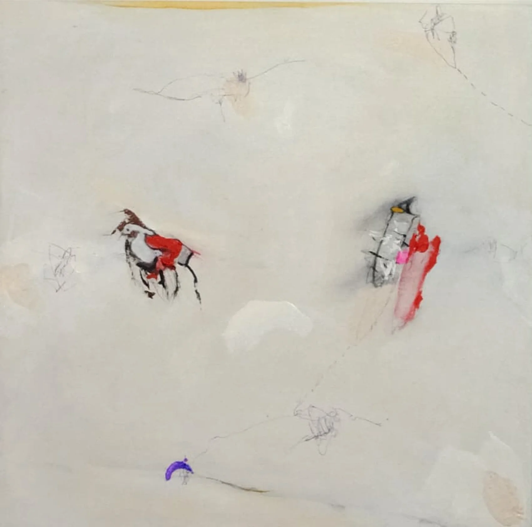  Song Bird #3 
 acrylic on canvas 
 100 cm x 100 cm, 2022 