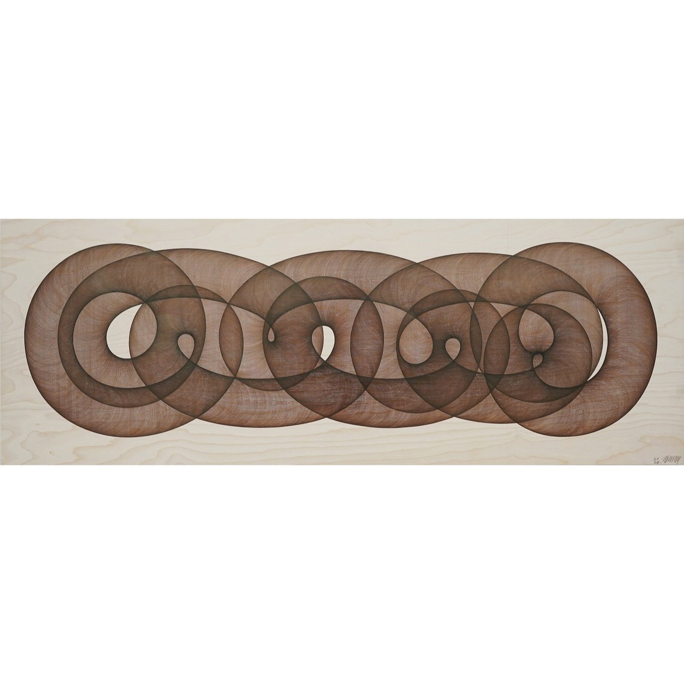 
 Universe 8240323 -168 
 Pen on birchwood panel 
 2024 