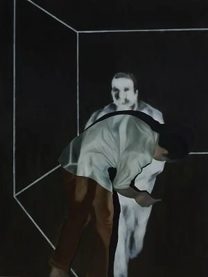  Theo Frids Hutabarat 
 The Man 
 Oil on canvas 
 200 cm x 150 cm, 2015 