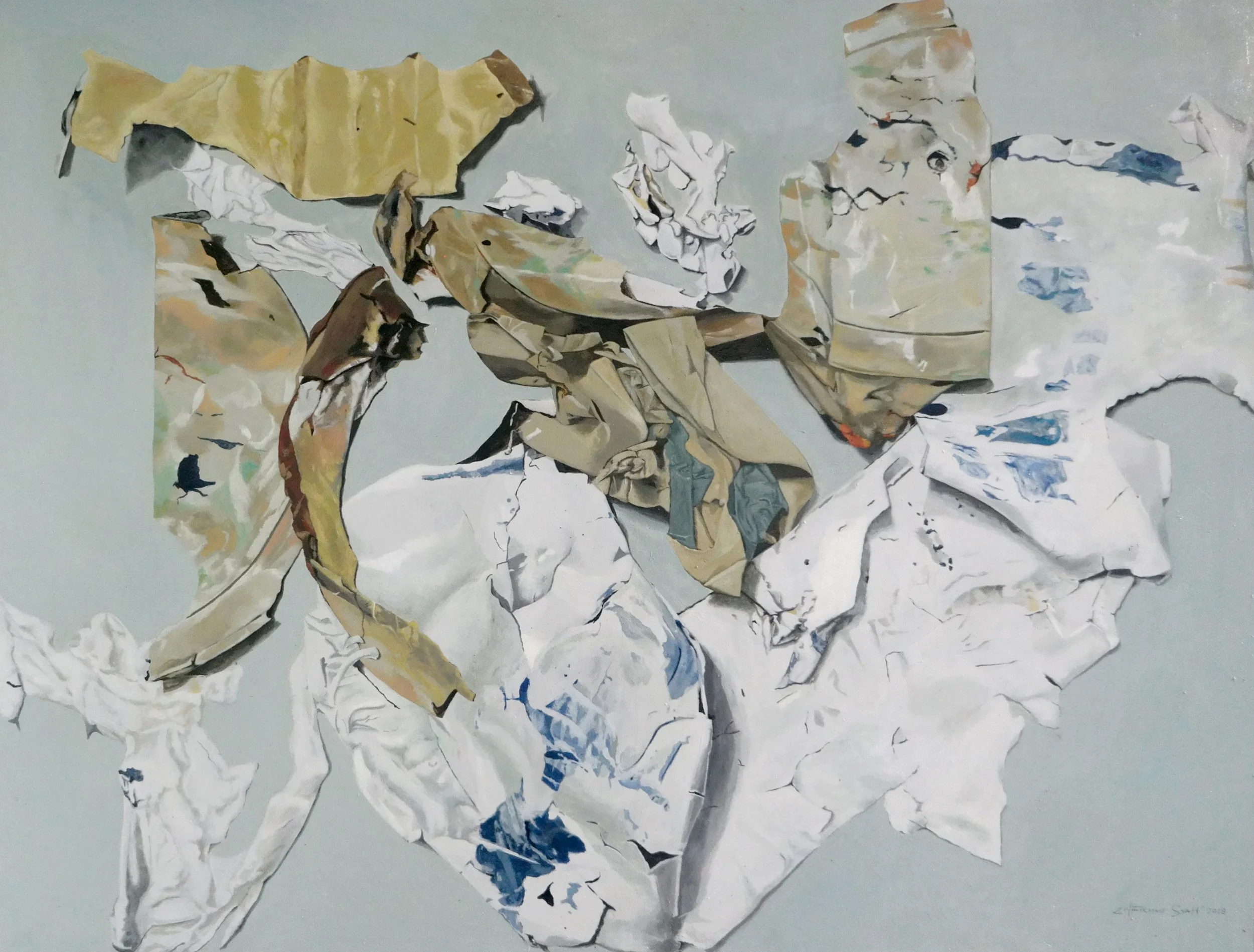  Zulfirman Syah 
 Untitled 
 Acrylic on canvas 
 180 cm x 140 cm, 2018 