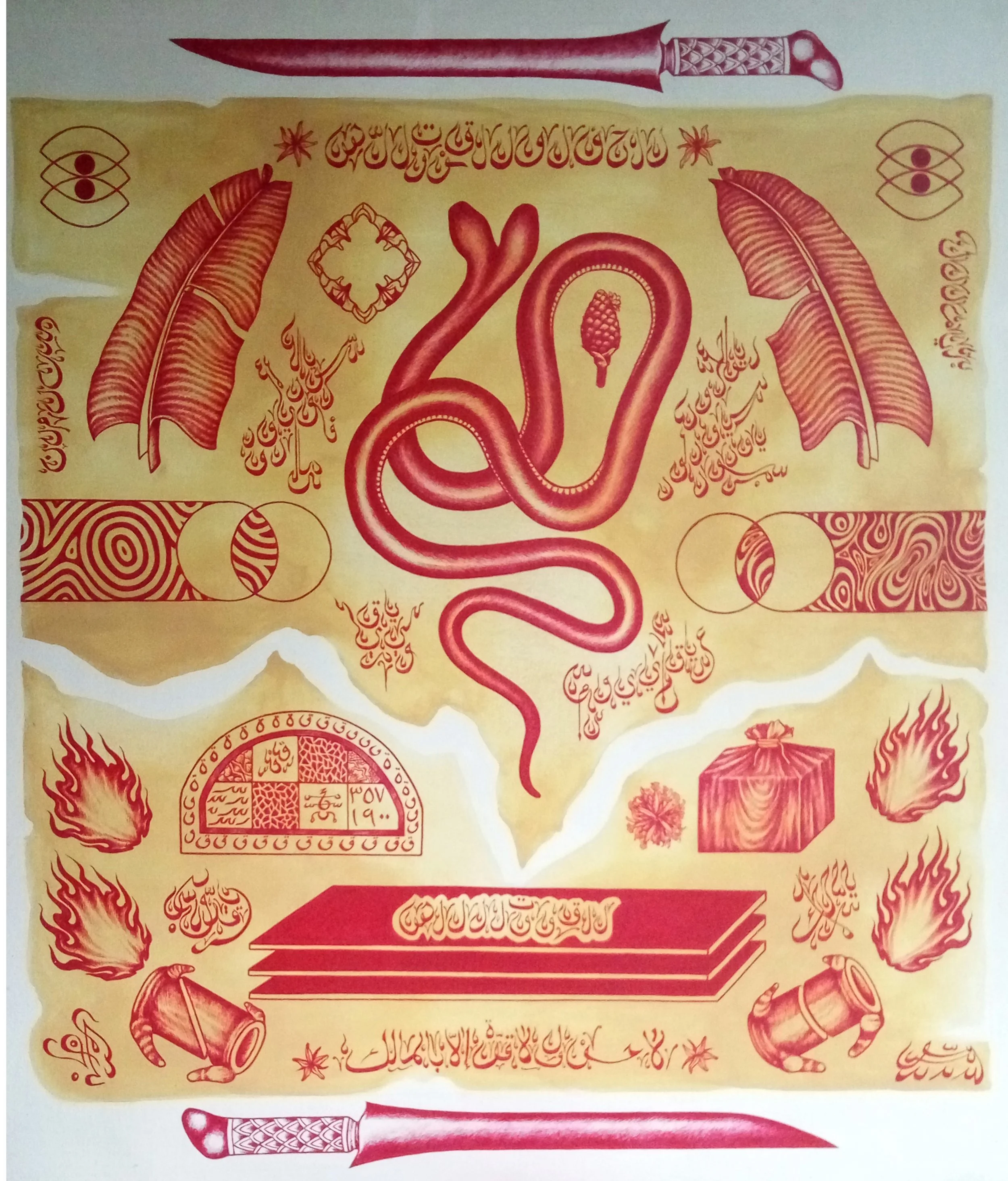  Rizqi Maulana 
 Pati Slamet 
 Acrylic on canvas 
 120 cm x 140 cm, 2021 