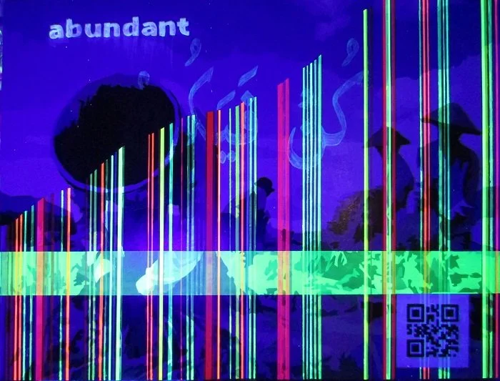  Tri Pandrong 
 Abundant (UV) 
 Acrylic on canvas 
 100 cm x 120 cm, 2022 