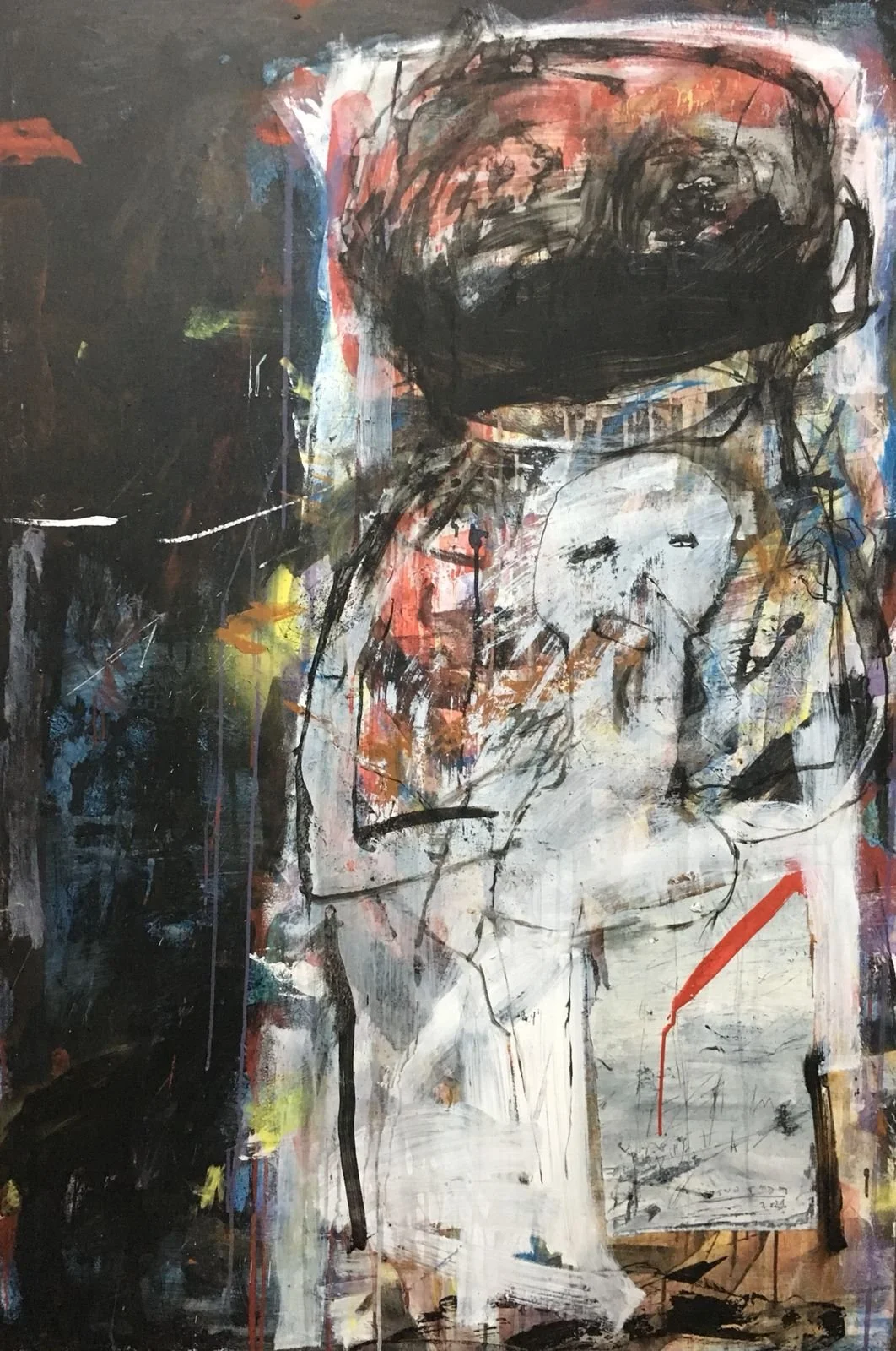  Uswarman 
 Untitled 
 acrylic on canvas 
 100 cm x 150 cm, 2022 