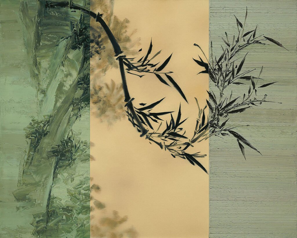  A Bamboo Branch 
 Oil on canvas 
 200 x 250 cm, 2012 