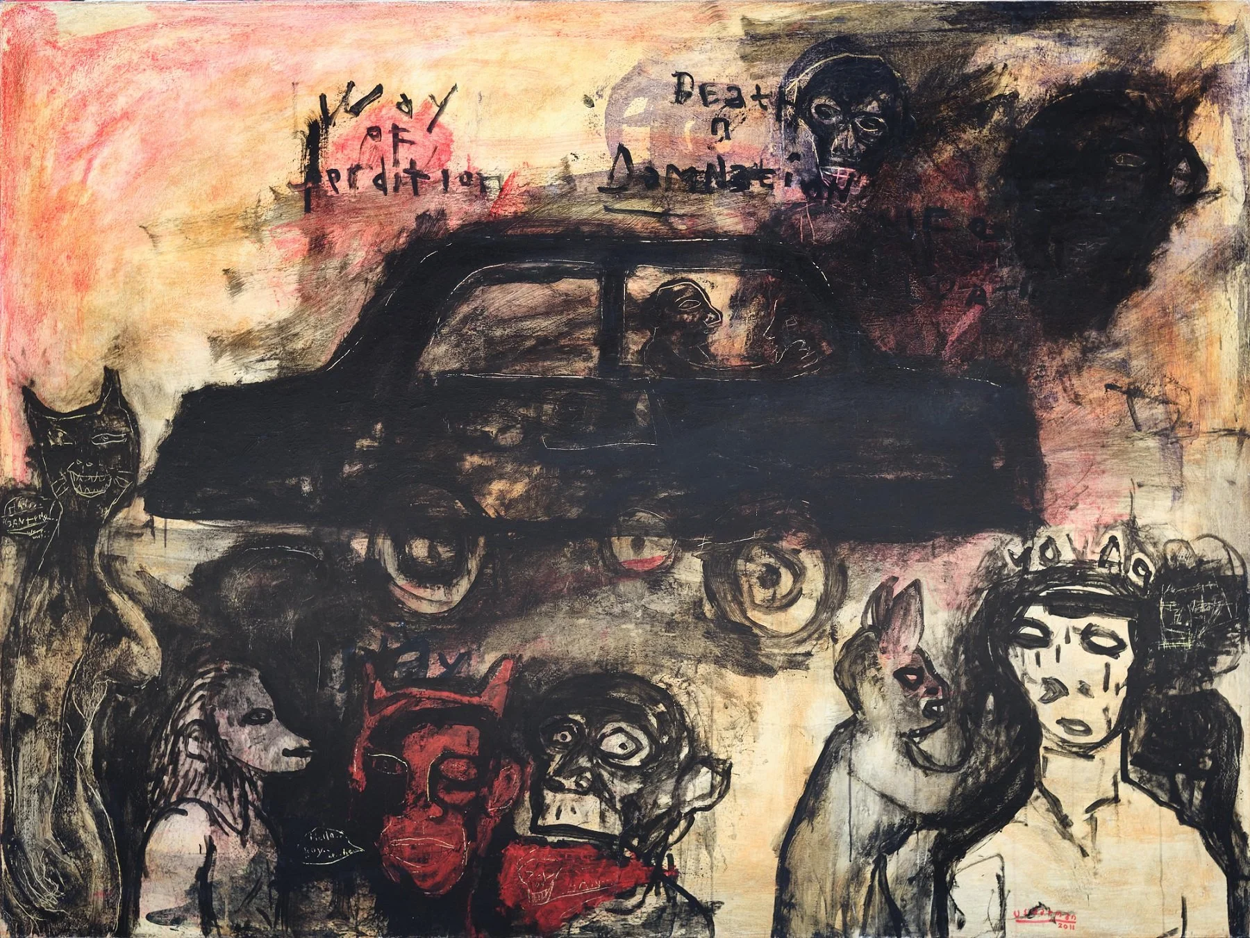  Journey 
 Acrylic on canvas 
 200 cm x 150 cm, 2011 