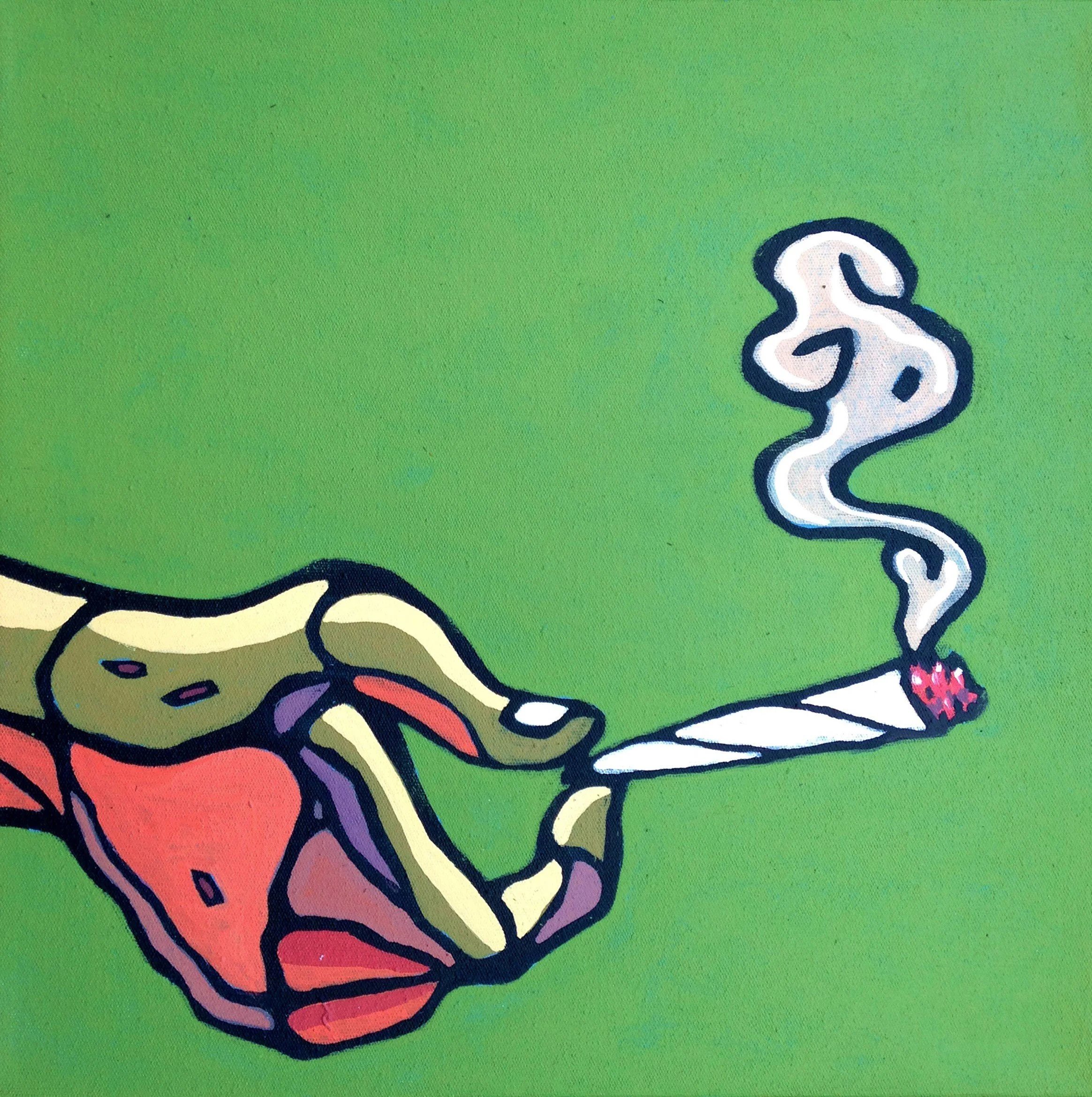  Try This One 
 Acrylic on canvas 
 30 cm x 30 cm, 2017 