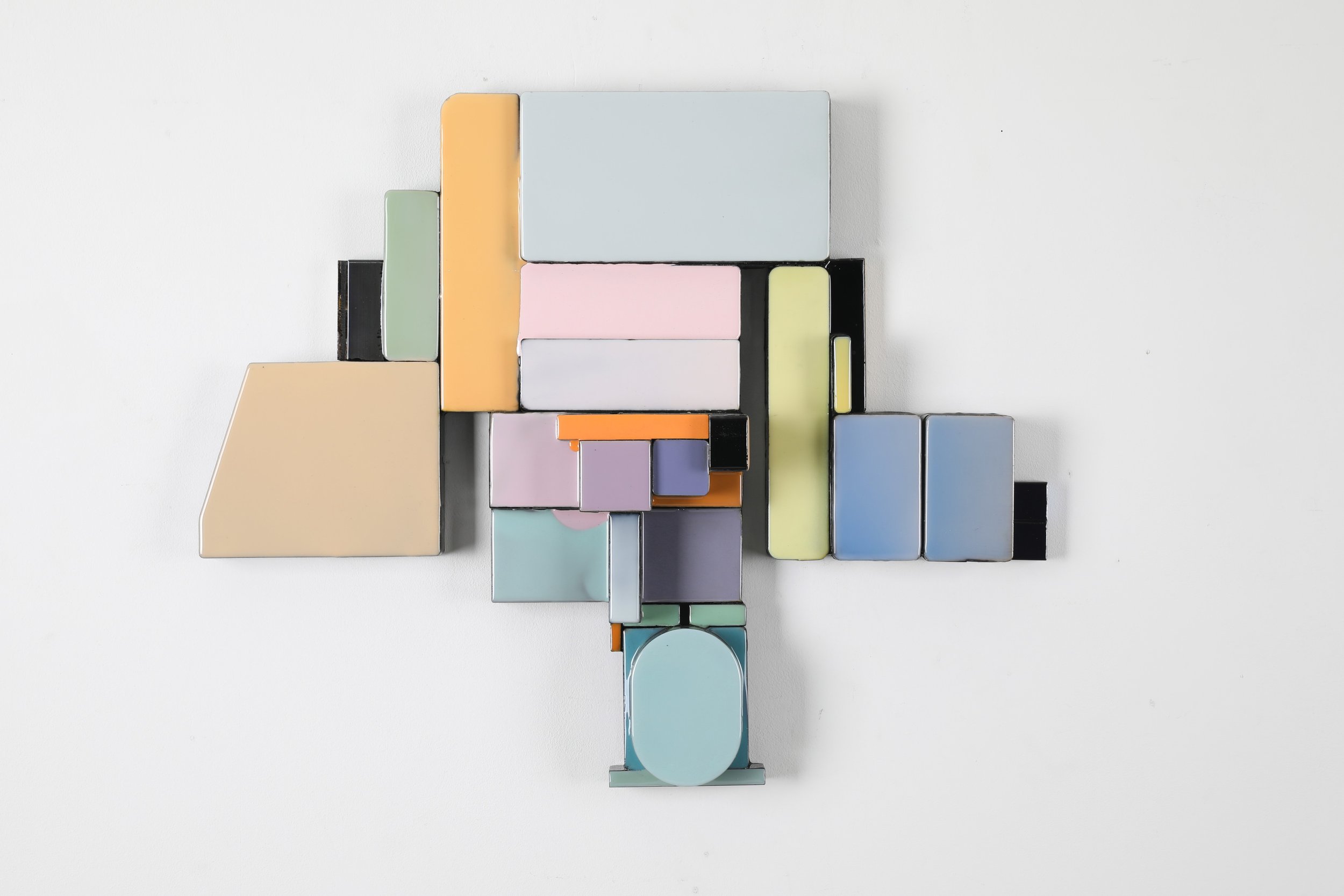  Thomson #175 
 Wood, steel, pigment and resin 
 54 x 45 cm, 2023 