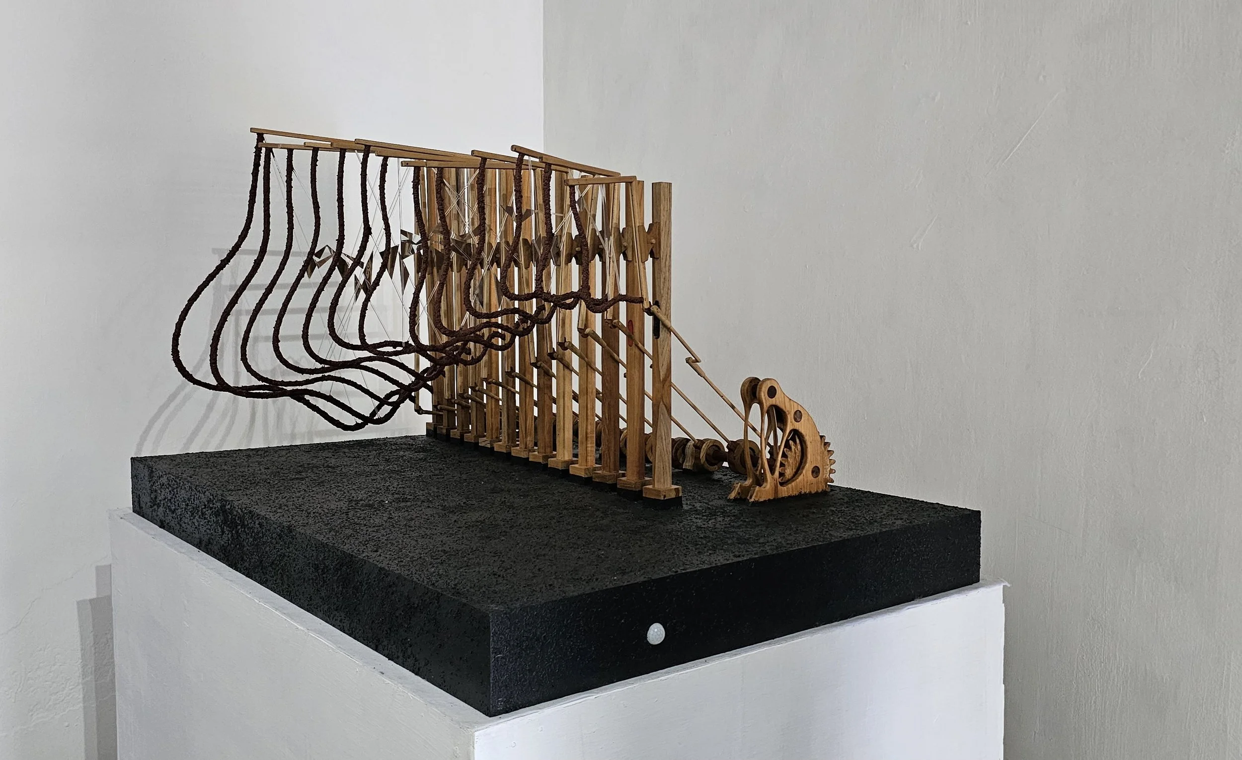  M Fauzul Kiram 
 Persepsi 
 Wood, transparent acrylic, plywood 
 130 cm x 80 cm x 70 cm, 2023 