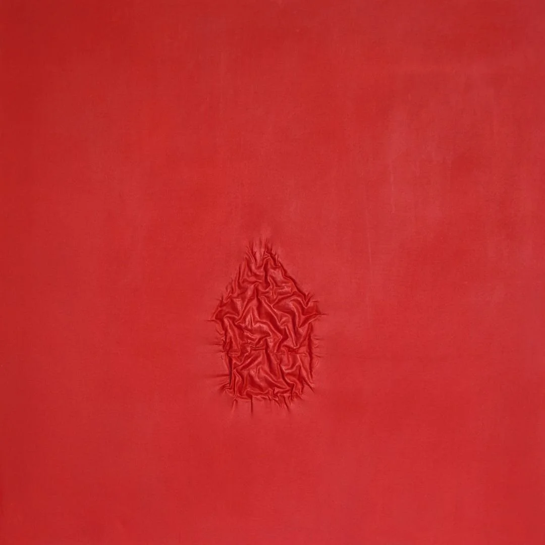  Kusna Herdiano 
 Red Home 
 Resin, canvas, acrylic paint 
 130 cm x 130 cm, 2019 