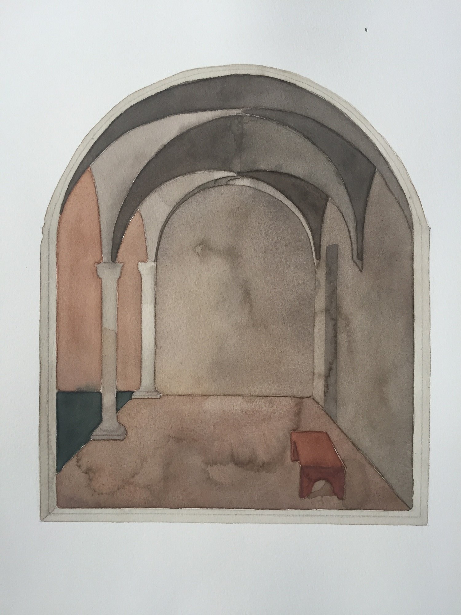  Zhu Xingguo 
 Untitled #19 
 Watercolor on paper 
 30 cm x 20 cm, 2014 