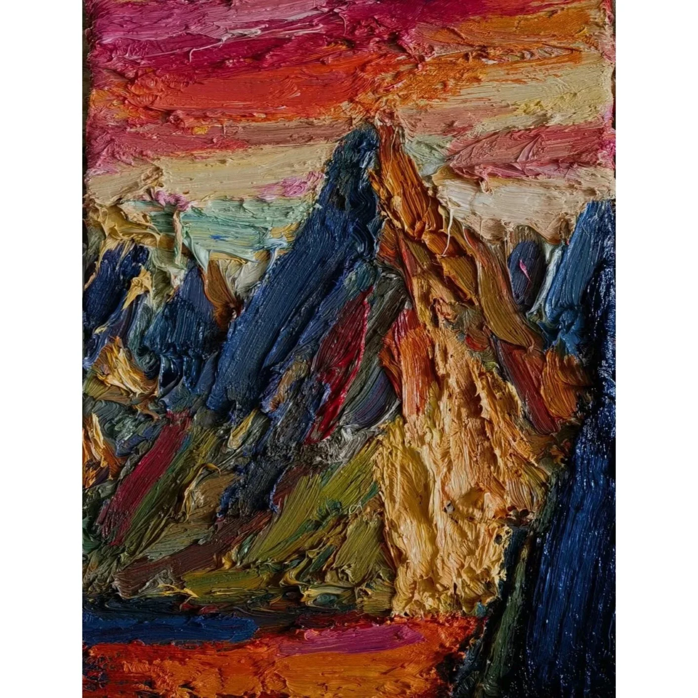  Mountain #1 
 Oil on canvas 
 2023 