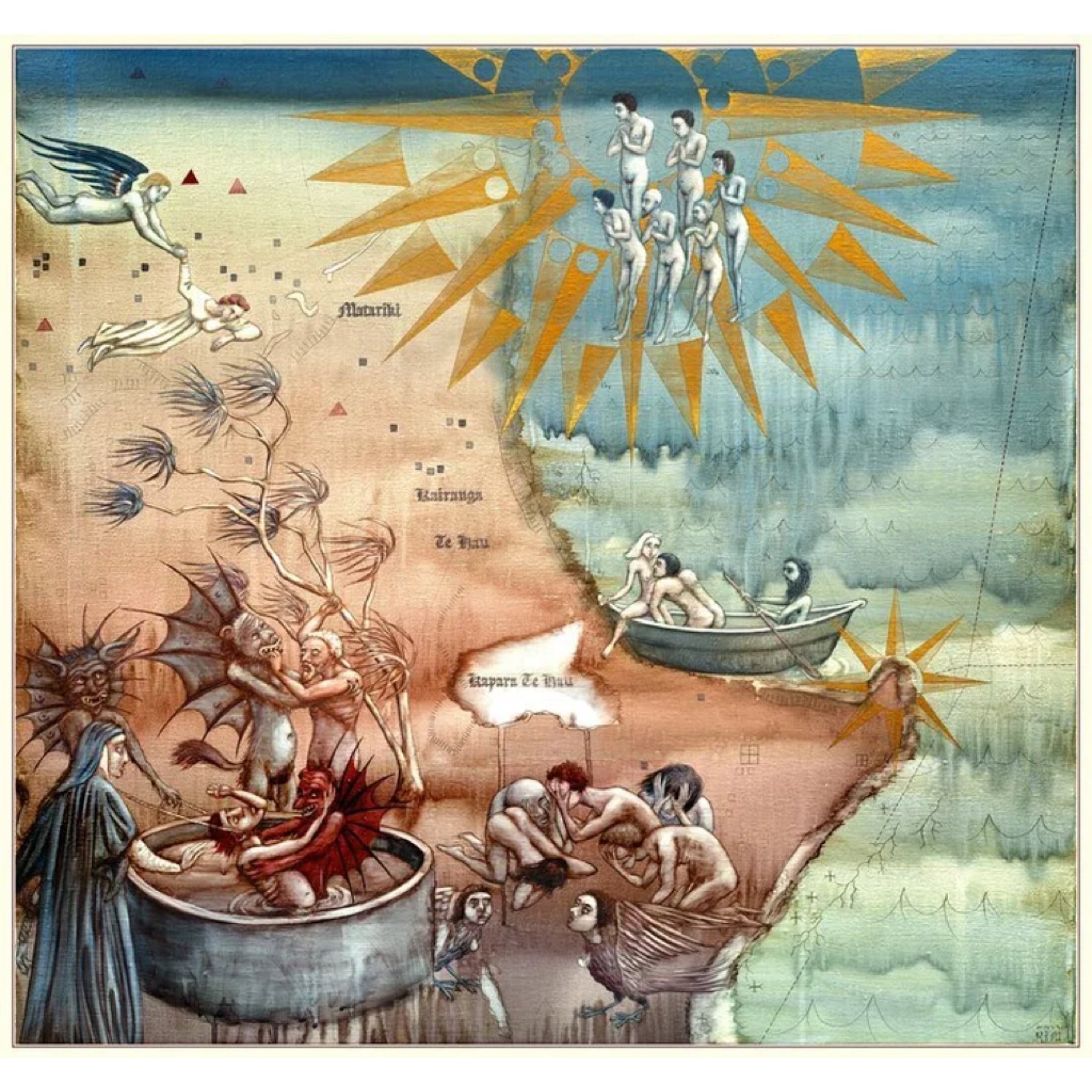  Kairanga 
 Pigment Ink on Ilford textured cotton rag 310gsm Giclee Print 
 60 x 56,3 cm, 2021 