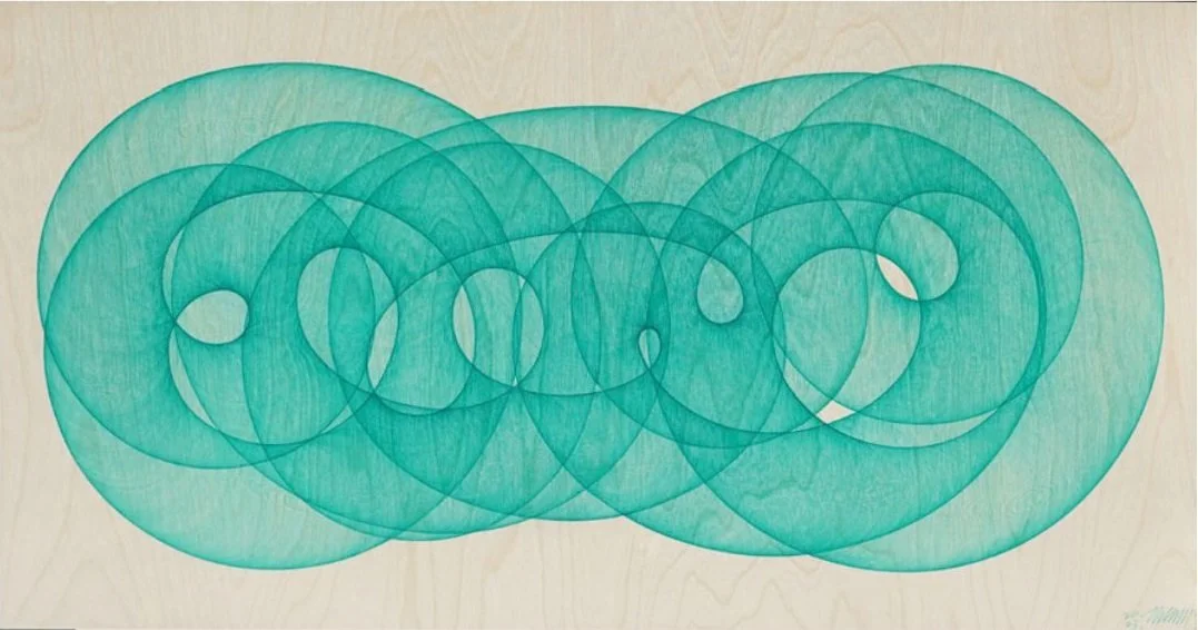  Space 8 #156 
 Pen on birchwood panel 
 2024 