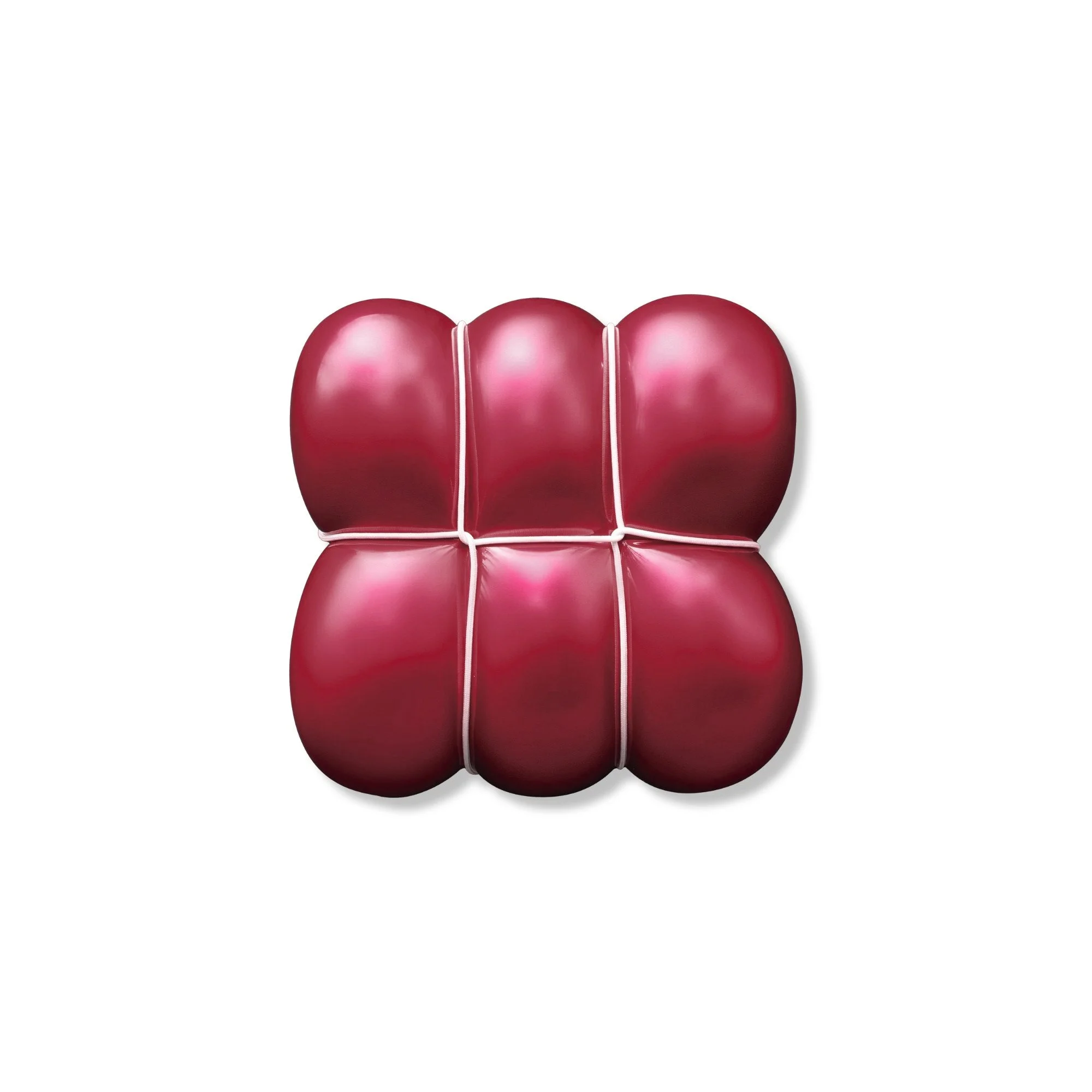  I Wayan Upadana 
 Napas Merah (Breathing Red) #2 
 automotive paint, resin, and rope, ed. 1/5 
 53 x 53 x 17 cm, 2024 