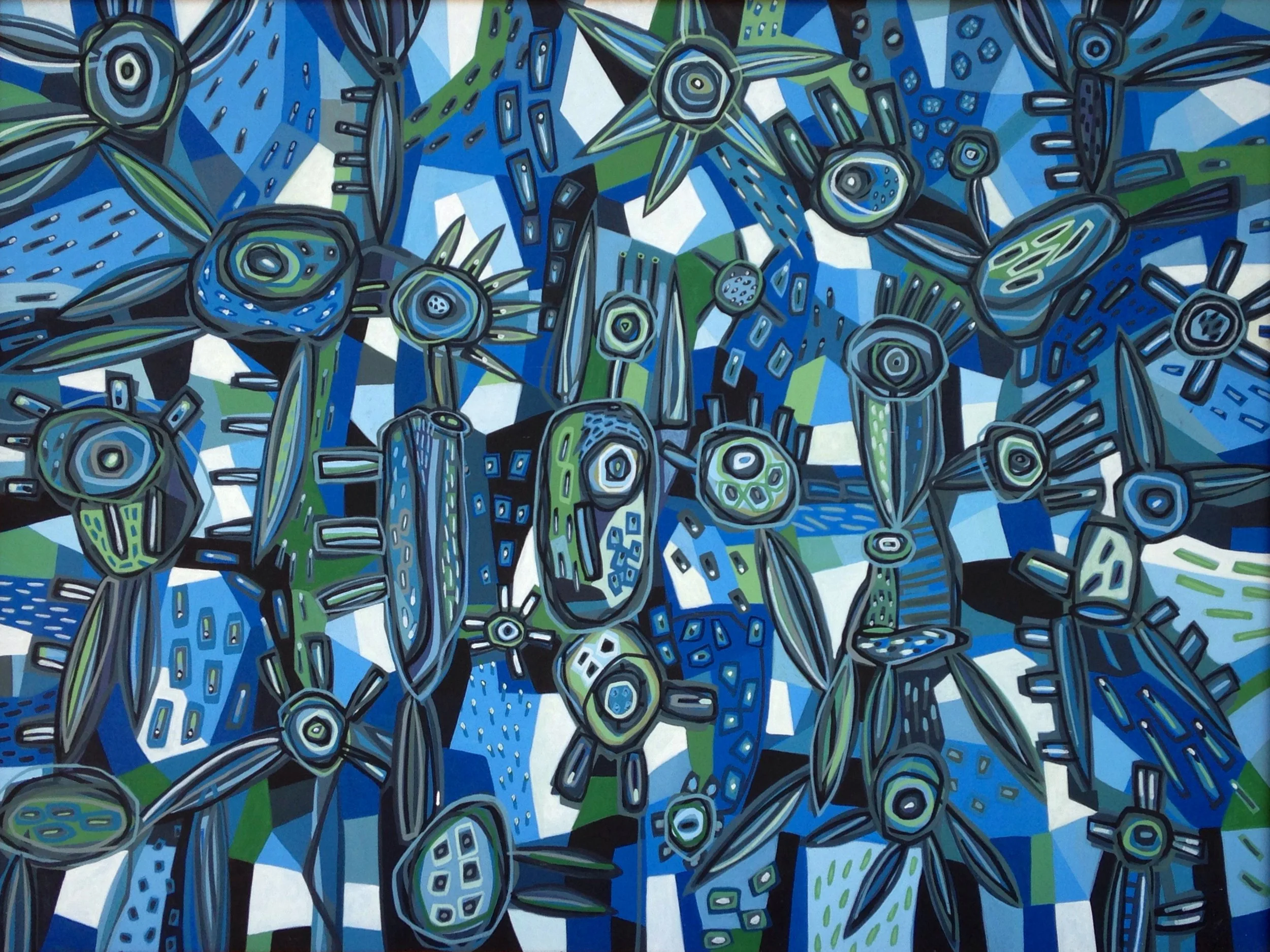  Aesthetic of Plant 
 Acrylic on canvas 
 138 cm x 103 cm, 2016 