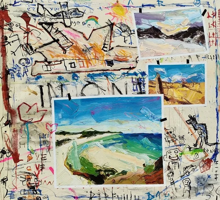  Holiday 
 Acrylic on canvas 
 195 cm x 178 cm, 2021 