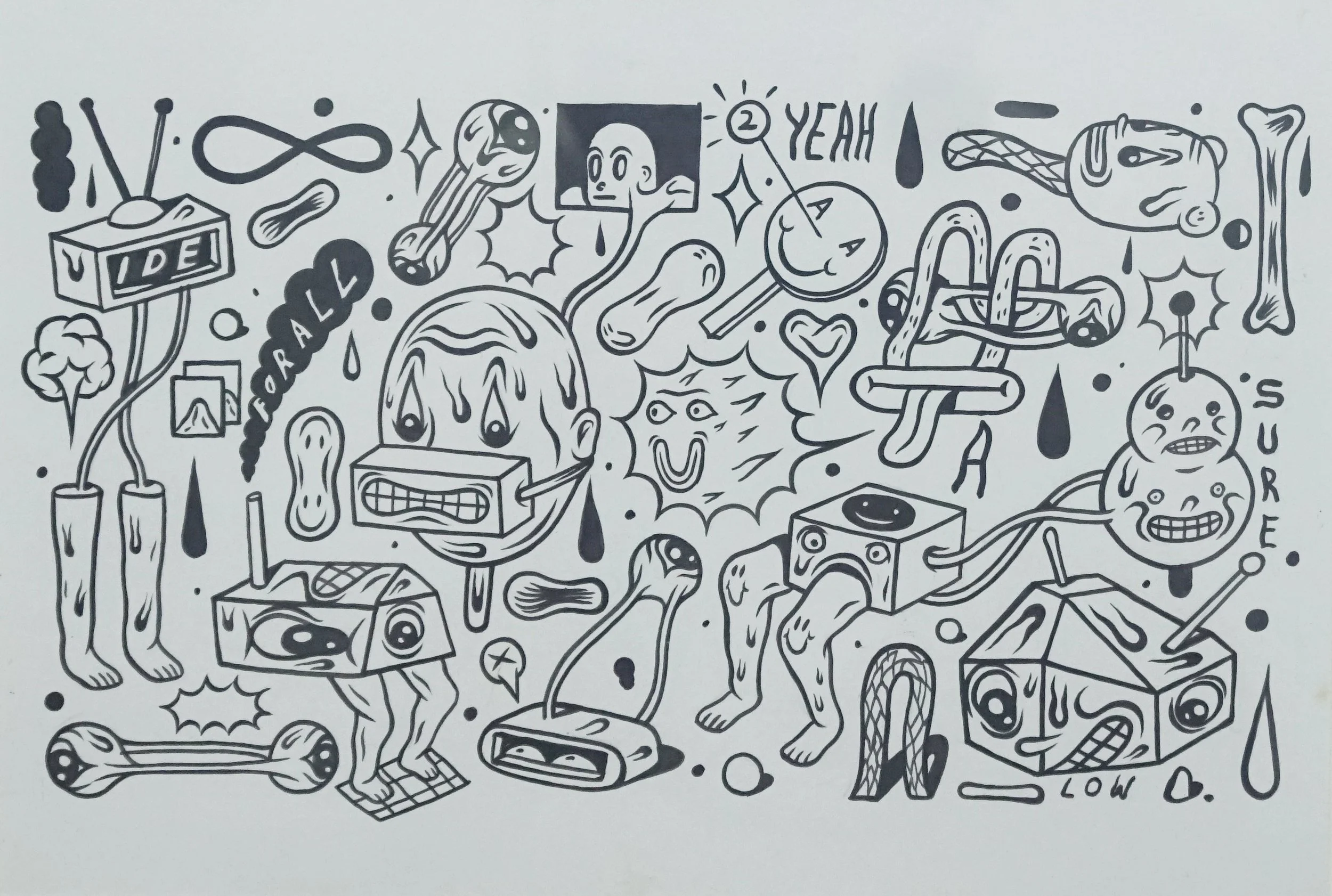  Balance (panel 2) 
 Ink on paper 
 36 cm x 27 cm, 2021 
