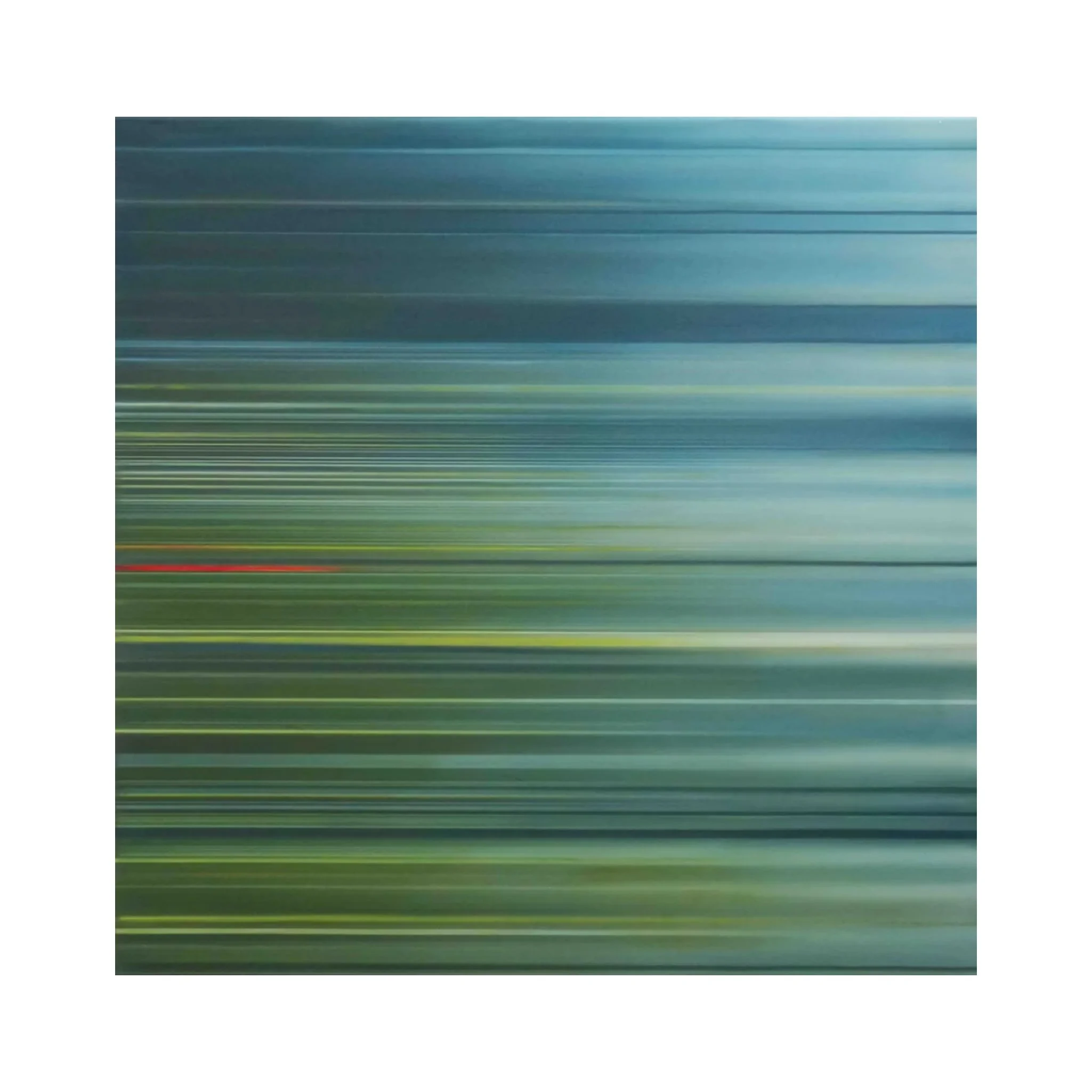  Impact/Rainforest/Lake #2 
 Oil on canvas 
 80cm x 80cm, 2025 