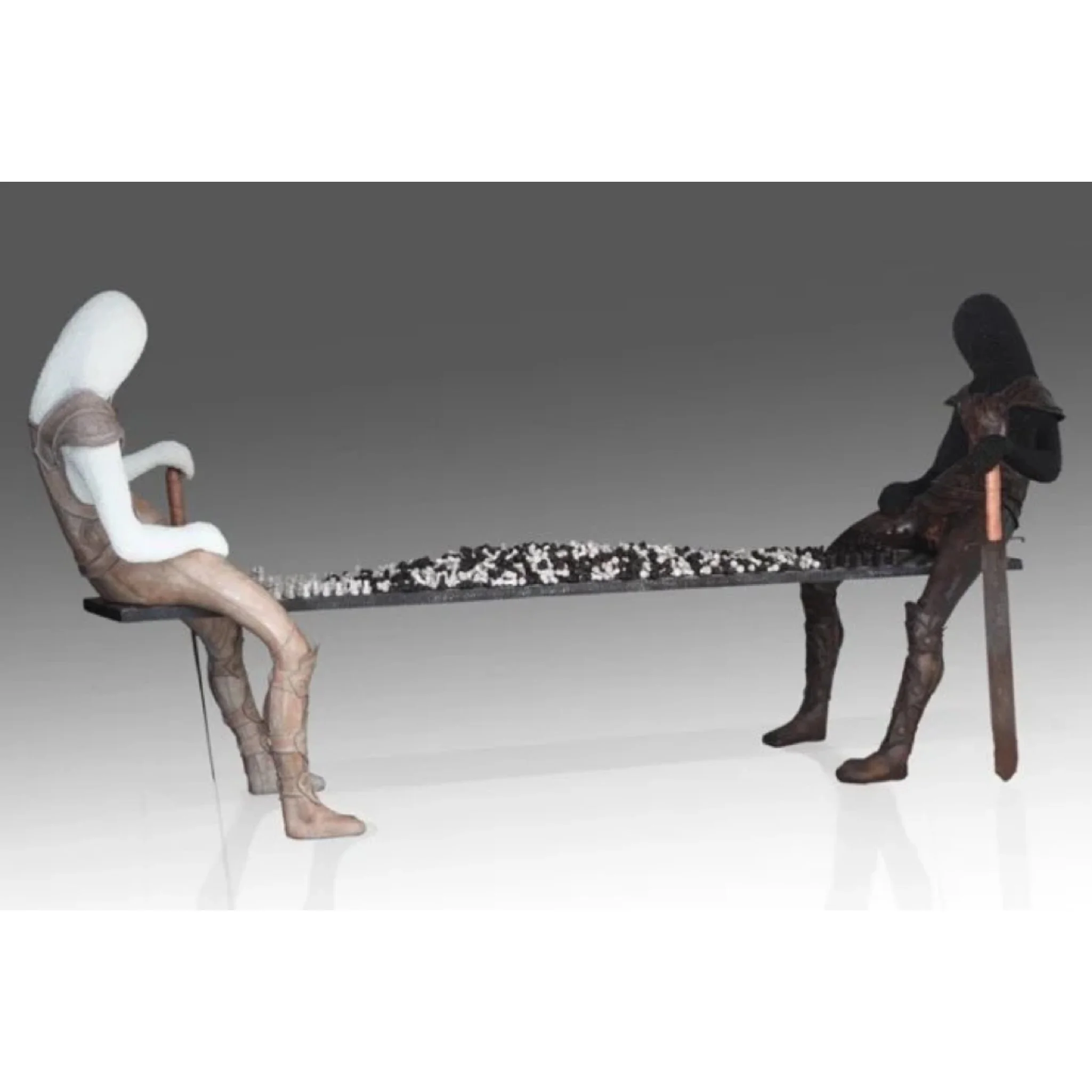  The Art of War 
 Leather, silicon, resin 
 Variable dimension, 2013 