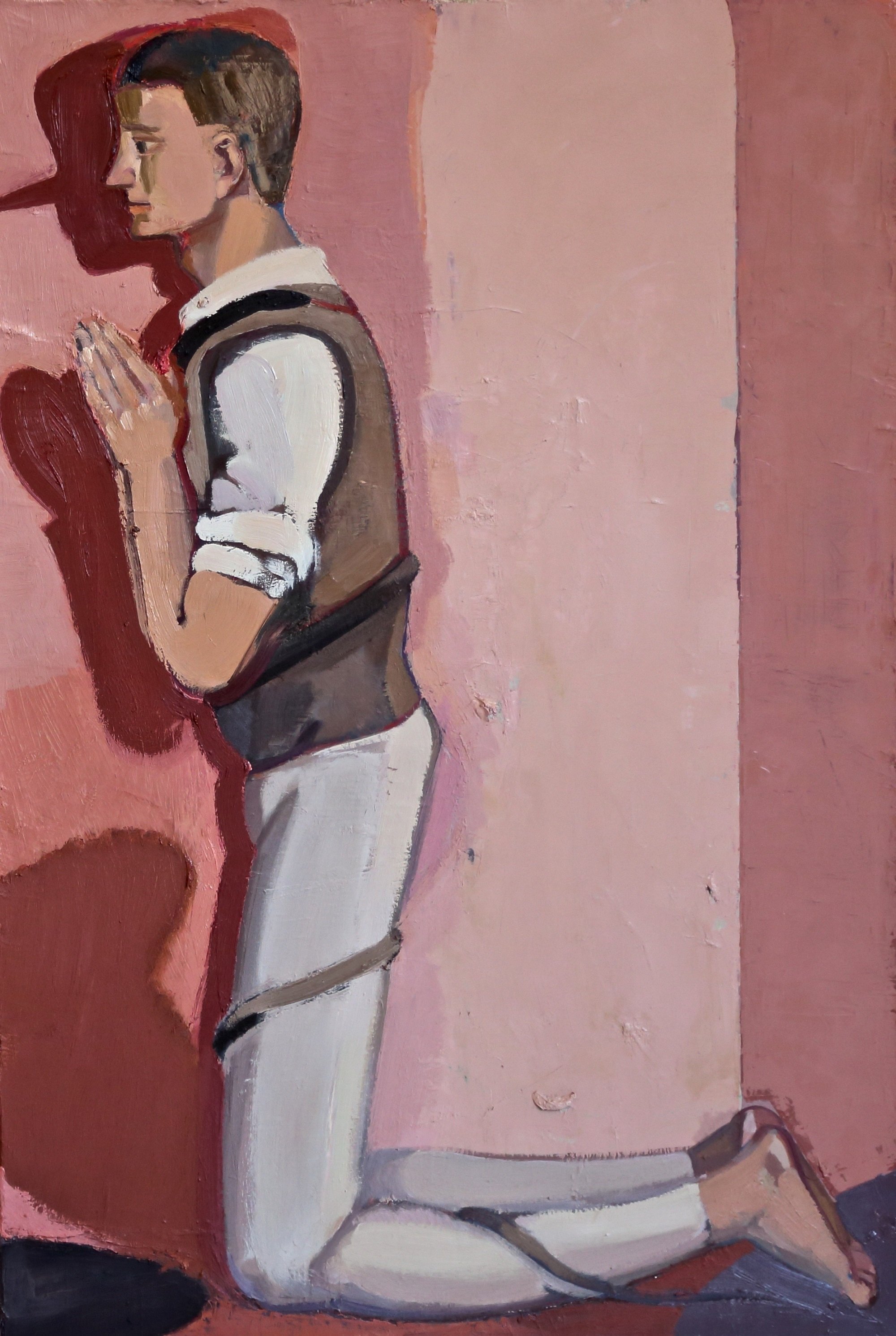  Zhu Xingguo 
 The Teenager and Snake #2 
 Oil on canvas 
 115 cm x 90 cm, 2015 