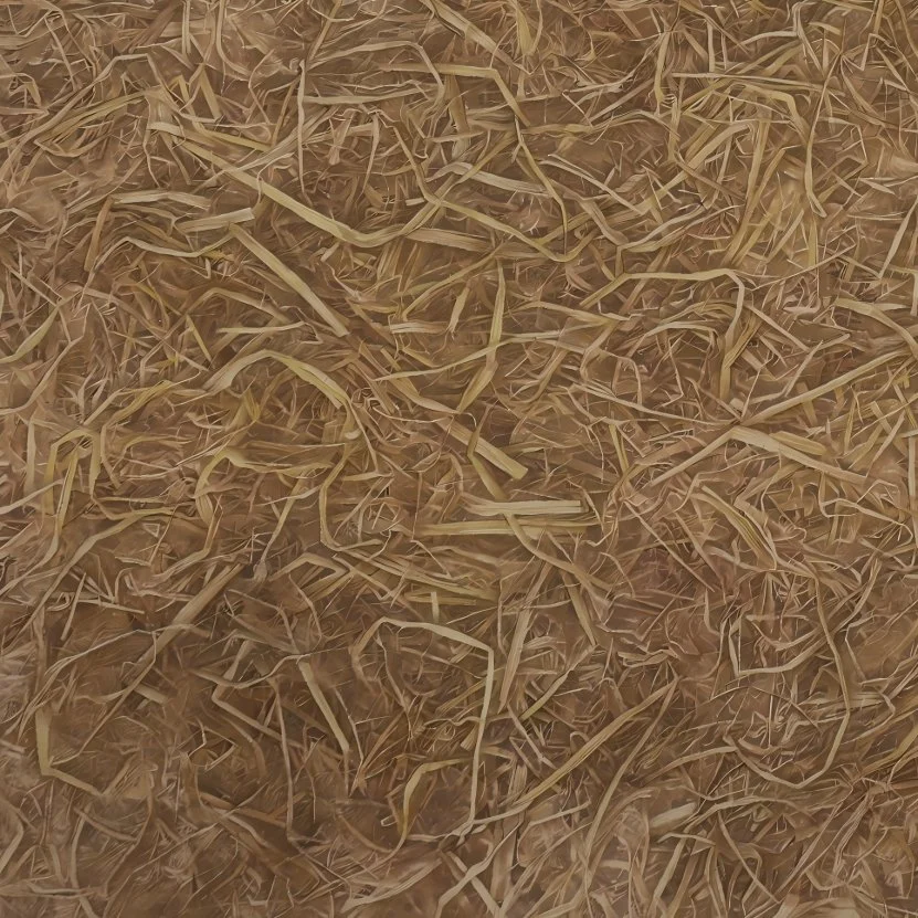  There’s Still a Lot of Straw, and It’s Very Messy (7)
 
 Ink on rice paper
 
 55.5 × 55.5 cm, 2025 