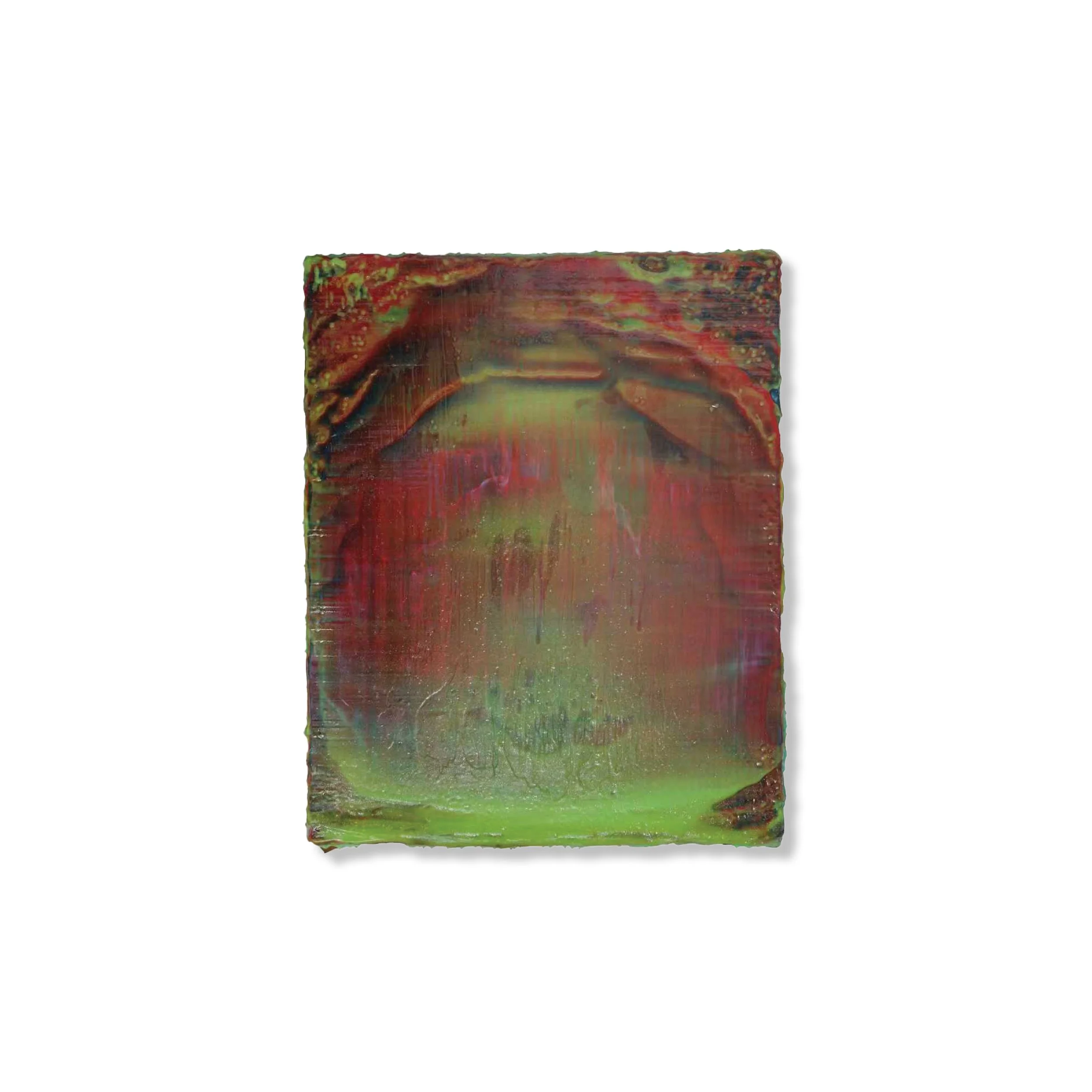  Tifani Anggun 
 Sansan 
 latex and pigment on wood panel 
 45cm x 50cm, 2025 