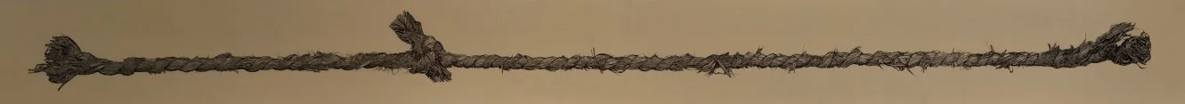  There’s Still a Lot of Straw, All Entangled with Each Other
 
 Woodblock print (Edition of 99)
 
 213 × 20 cm
, 2025 