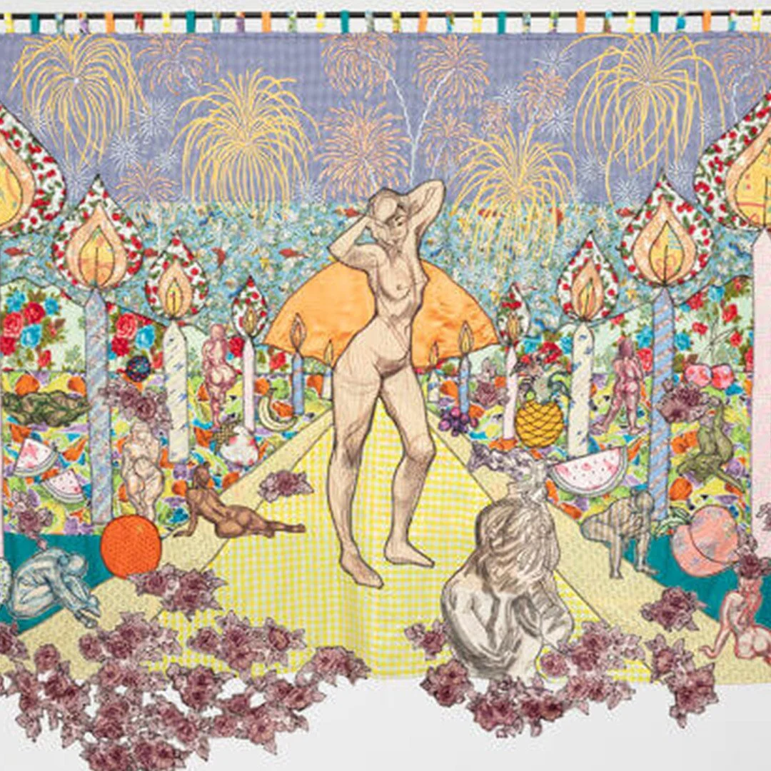  Anney Bounpraseuth 
 The Garden of Rebirth and Celebration 
 Mixed media “cr applique” 
 2020 
