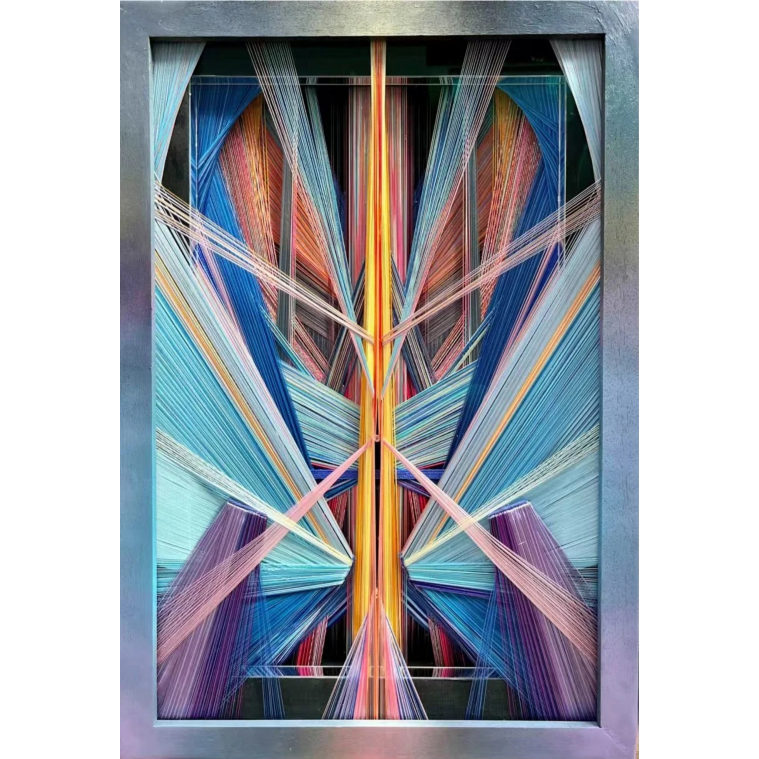  Eternal 
 Mixed fibre materials 
 64cm x 44cm (framed), 2025 