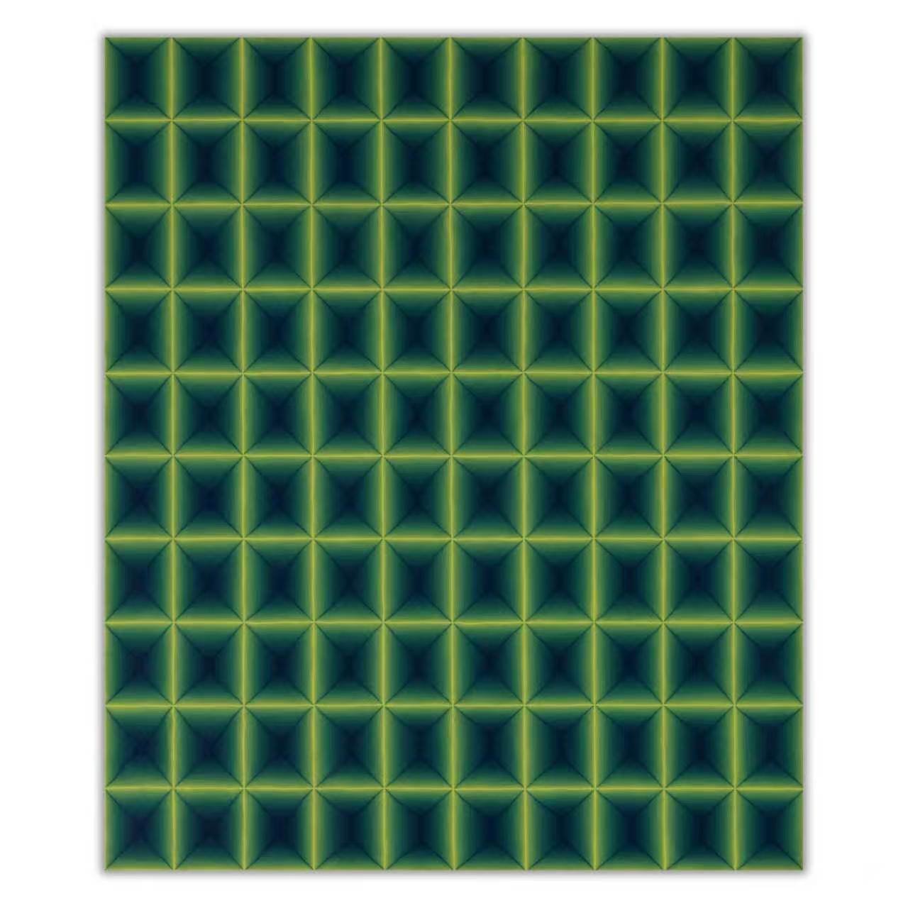  Liao Jianhua 
 X-Green 
 Acrylic on canvas 
 100 x 120cm, 2022 