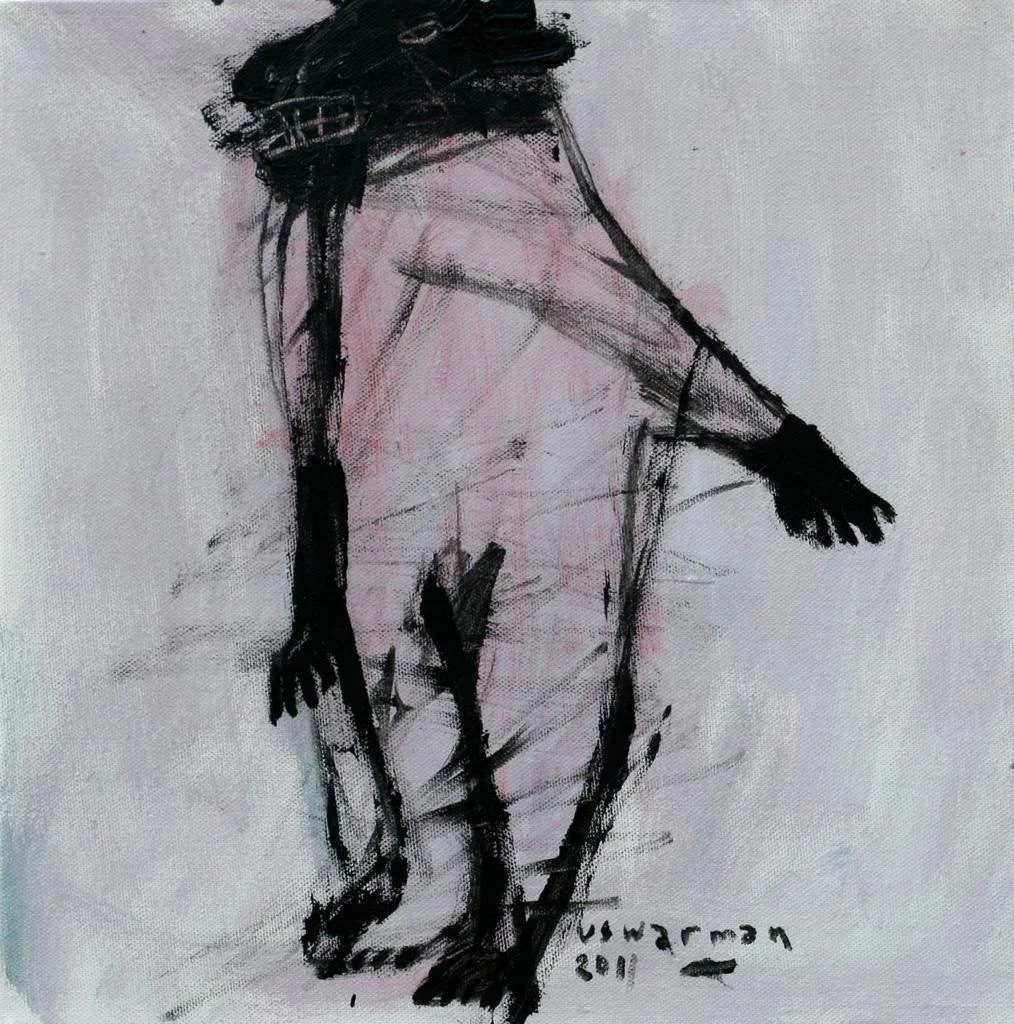  Figur 
 Acrylic on canvas 
 30 cm x 30 cm, 2011 