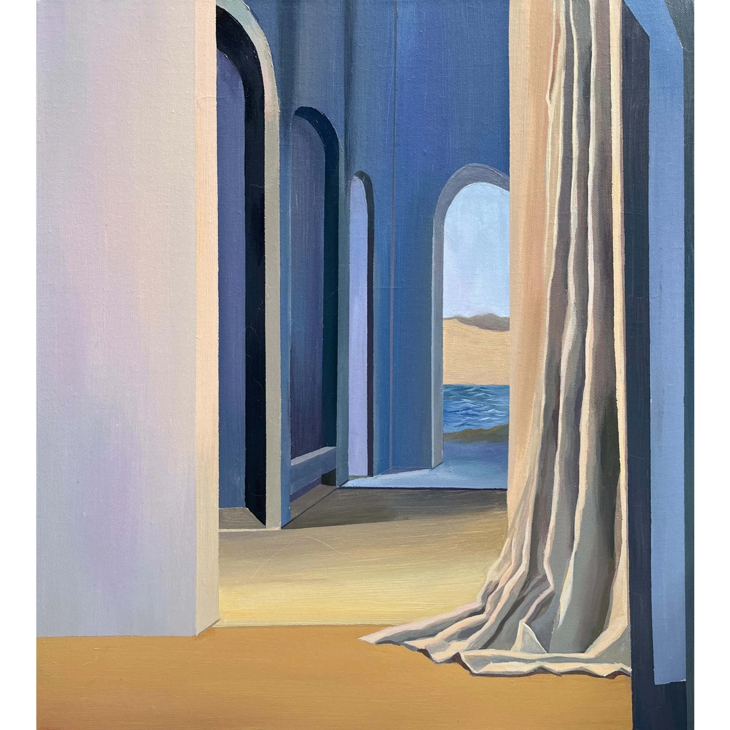  Sunrise Series III 
 Acrylic paintings on canvas 
 52 x 47 cm (framed), 2025 