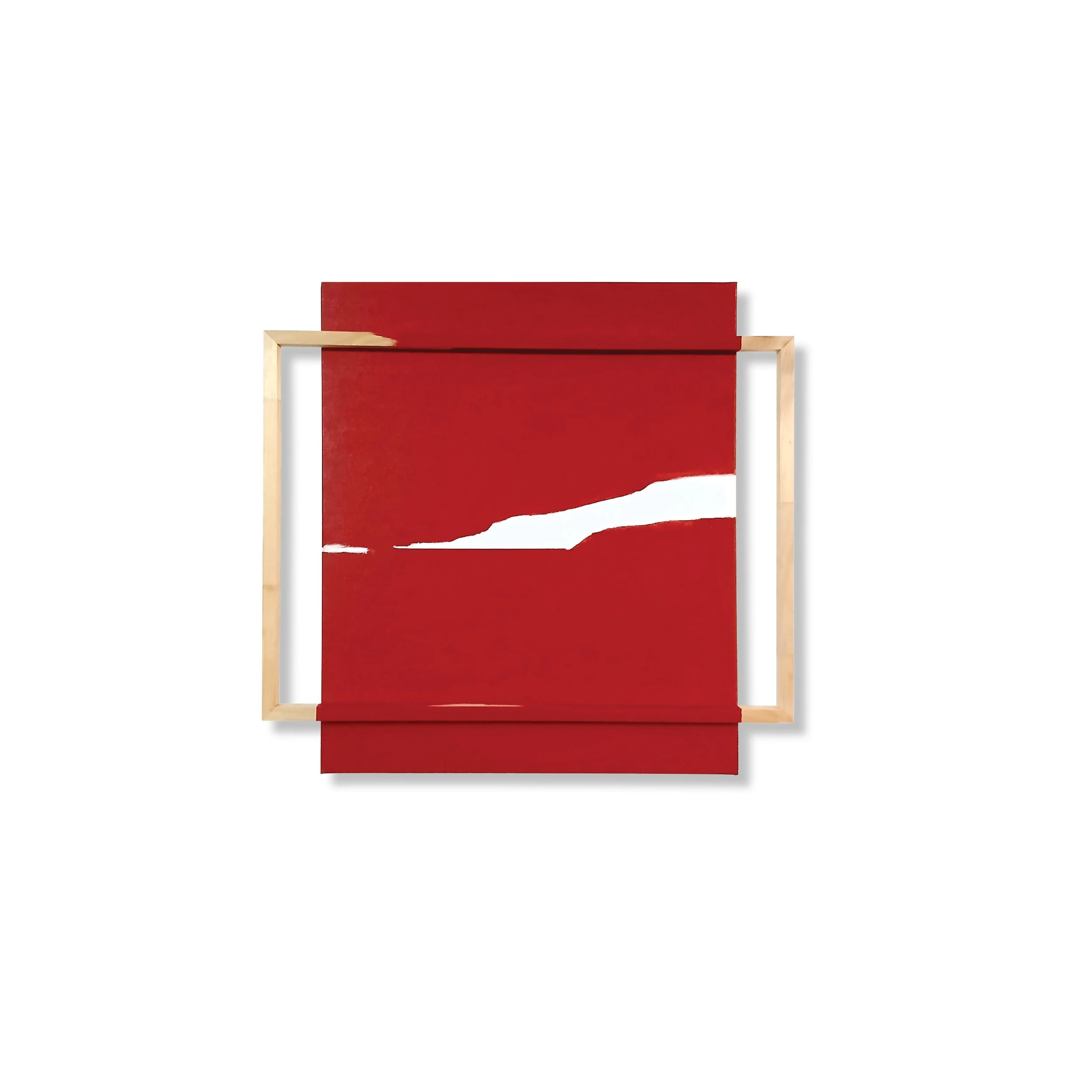  Study of Horizon No.10 
 acrylic on canvas and wood 
 70cm x 66cm, 2026 