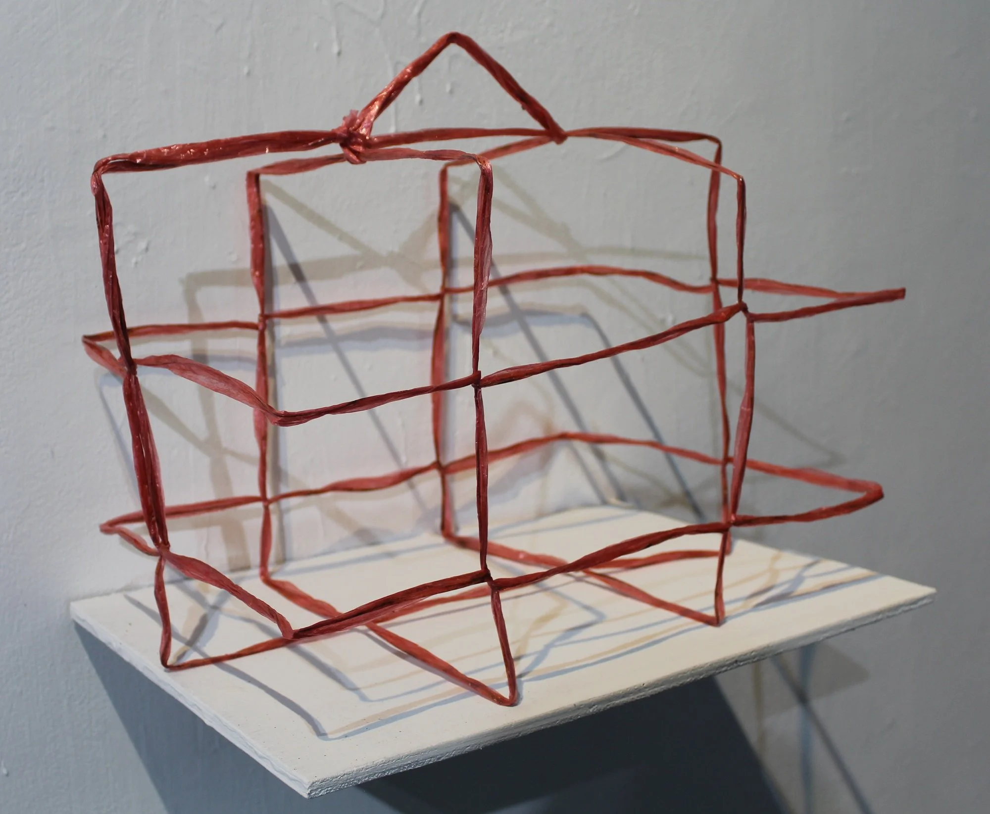  Good Intention II 
 Rafia, wire, enamel, glue 
 33 cm x 39 cm x 29 cm, 2017 