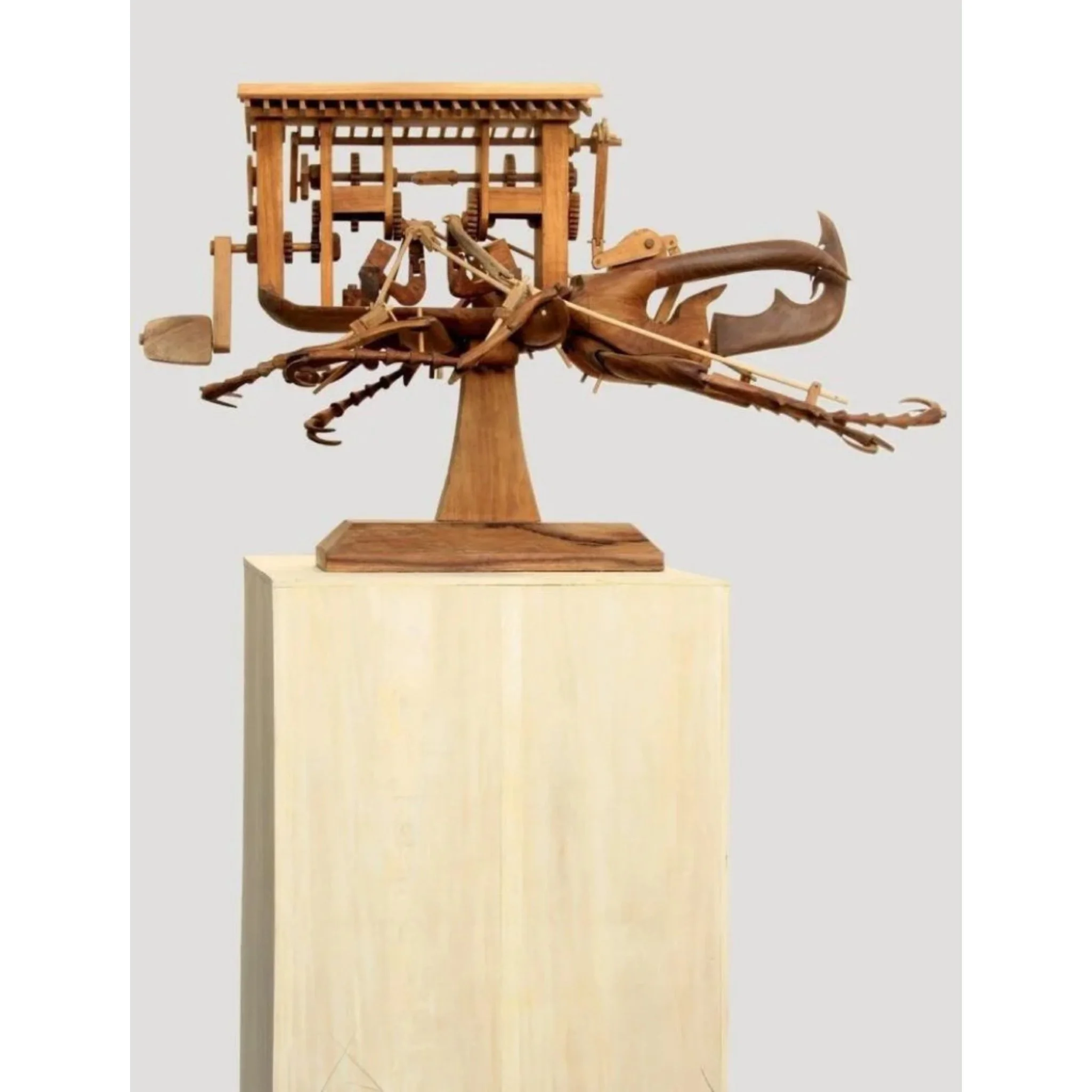  Dedy Shofianto 
 Seeking Identity 
 Jati wood and gamelina wood 
 70 cm x 50 cm x 125 cm, 2015 