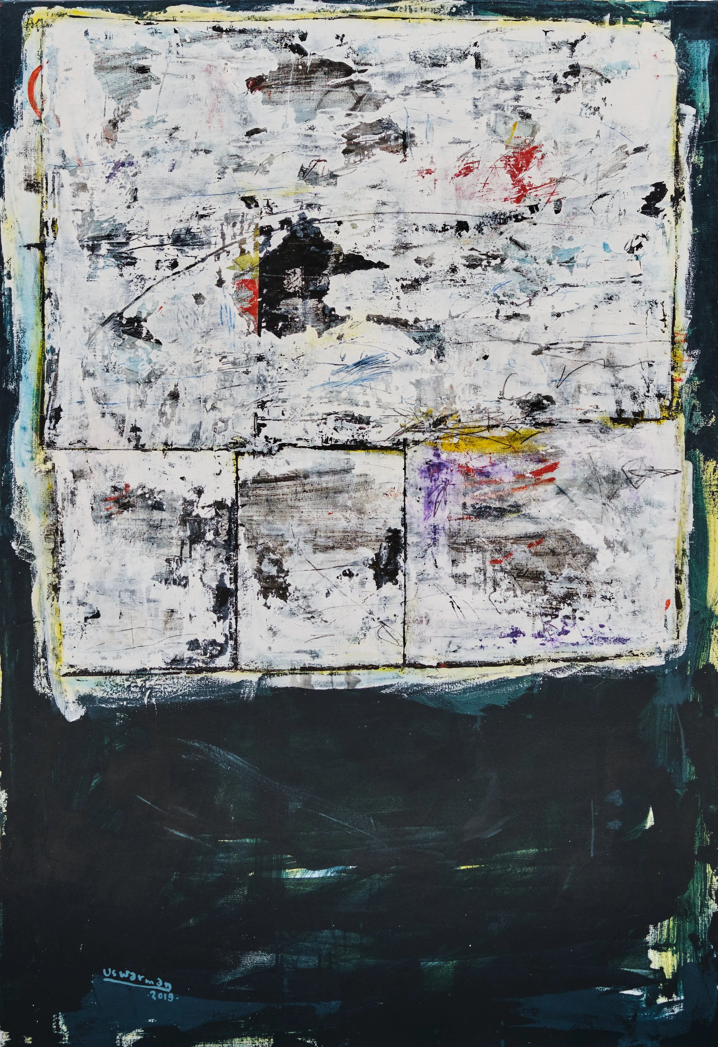  Untitled 
 Acrylic on canvas 
 110 cm x 146 cm, 2019 